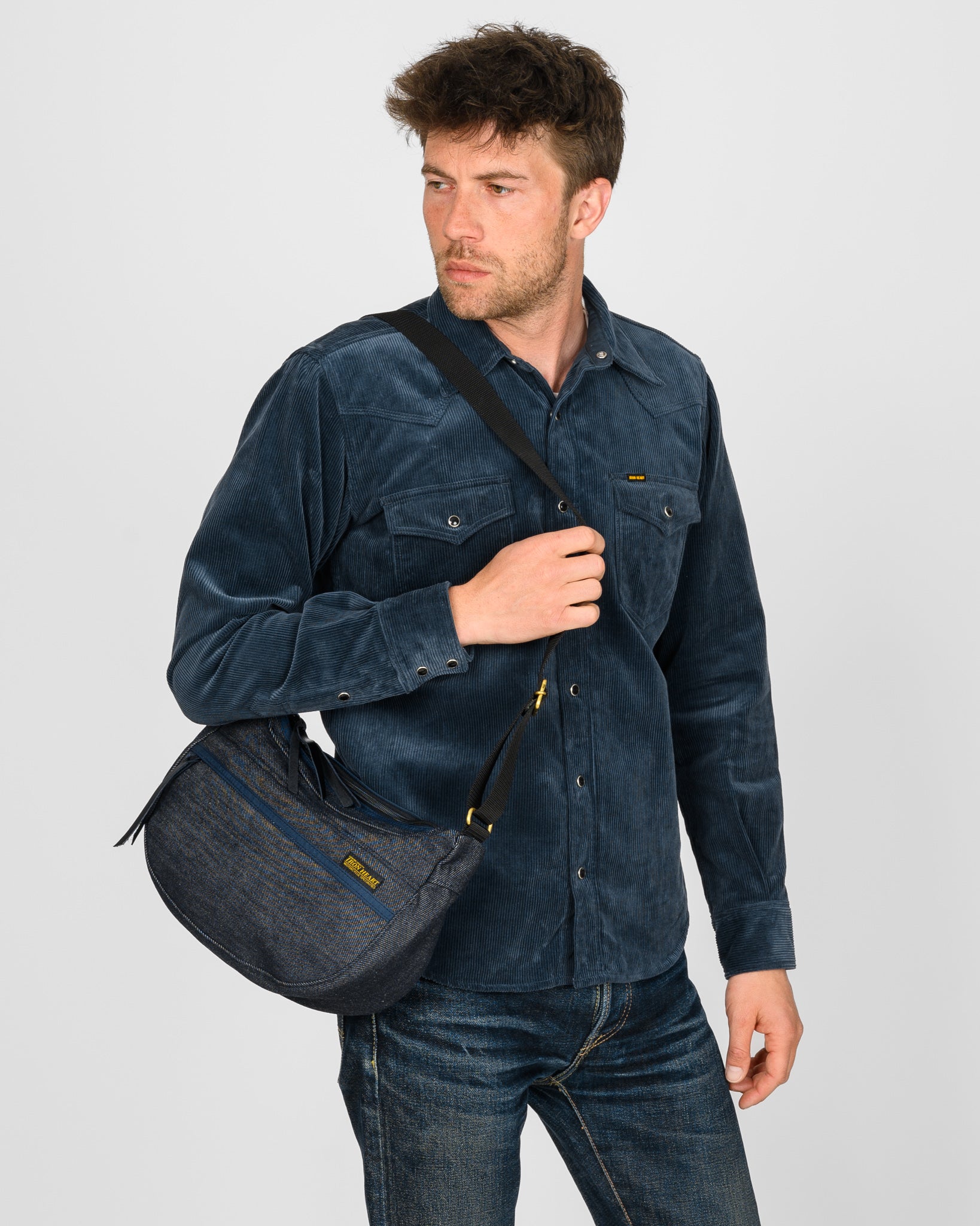 21oz Selvedge Denim Small Shoulder Bag - Indigo