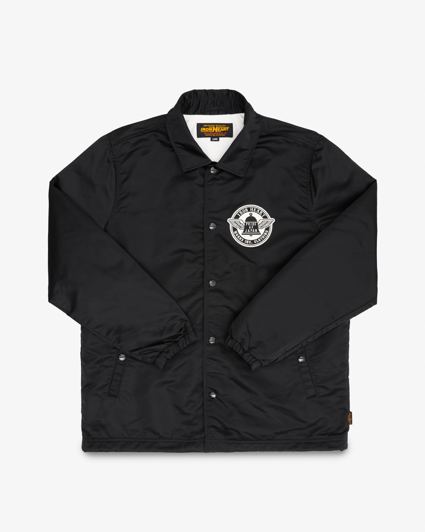4.8oz Nylon Coach Jacket - Black