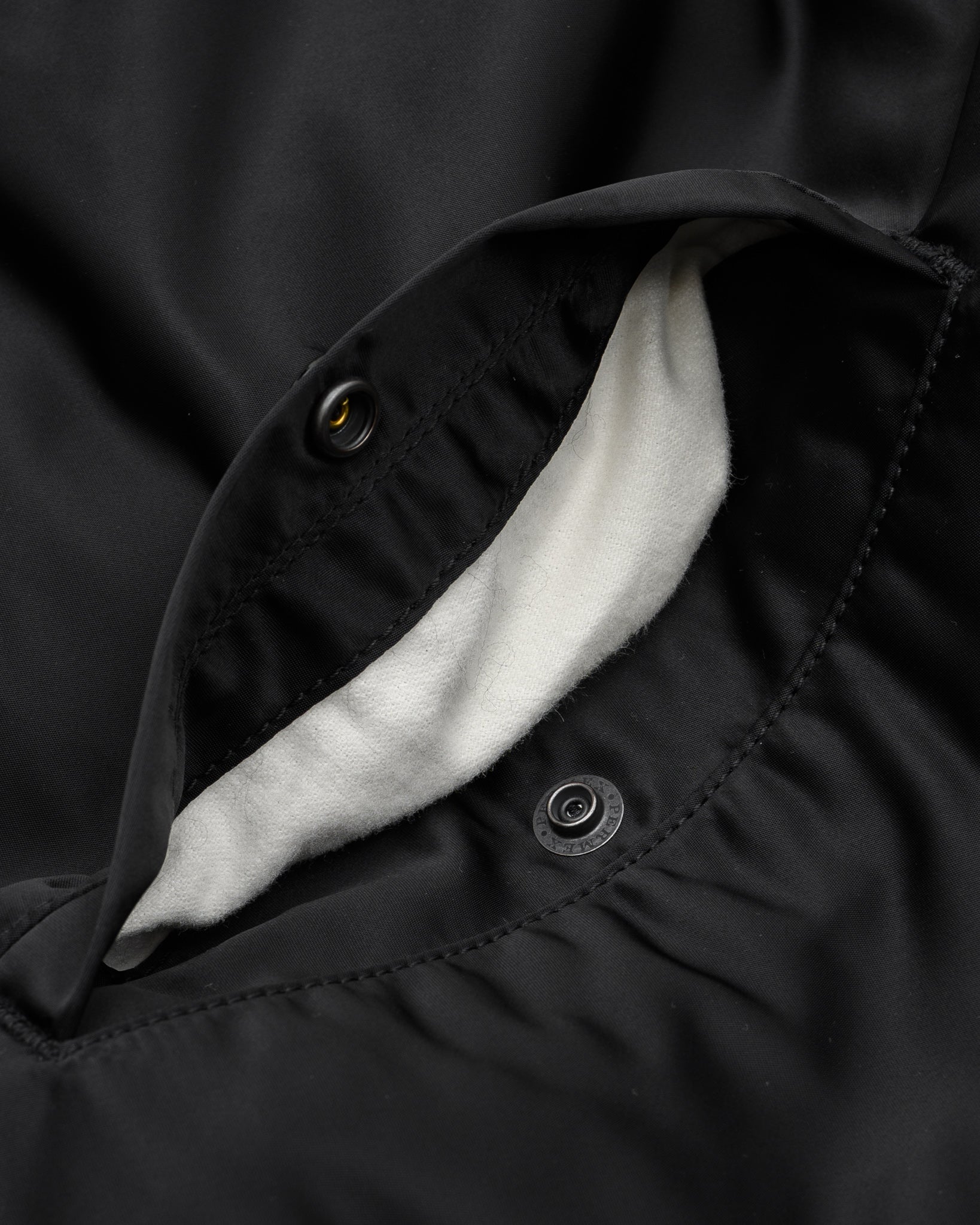 4.8oz Nylon Coach Jacket - Black – Iron Heart