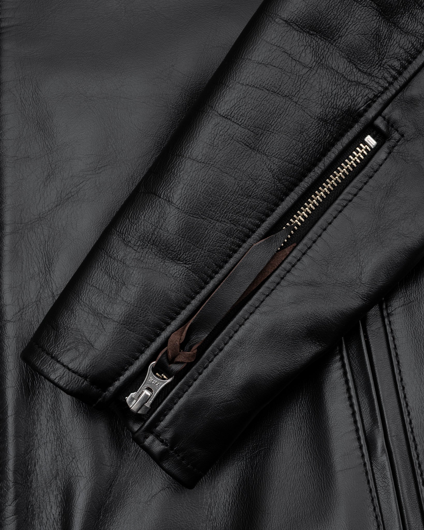 Iron Heart Chrome Black Tanned Leather Horsehide Rider's Jacket
