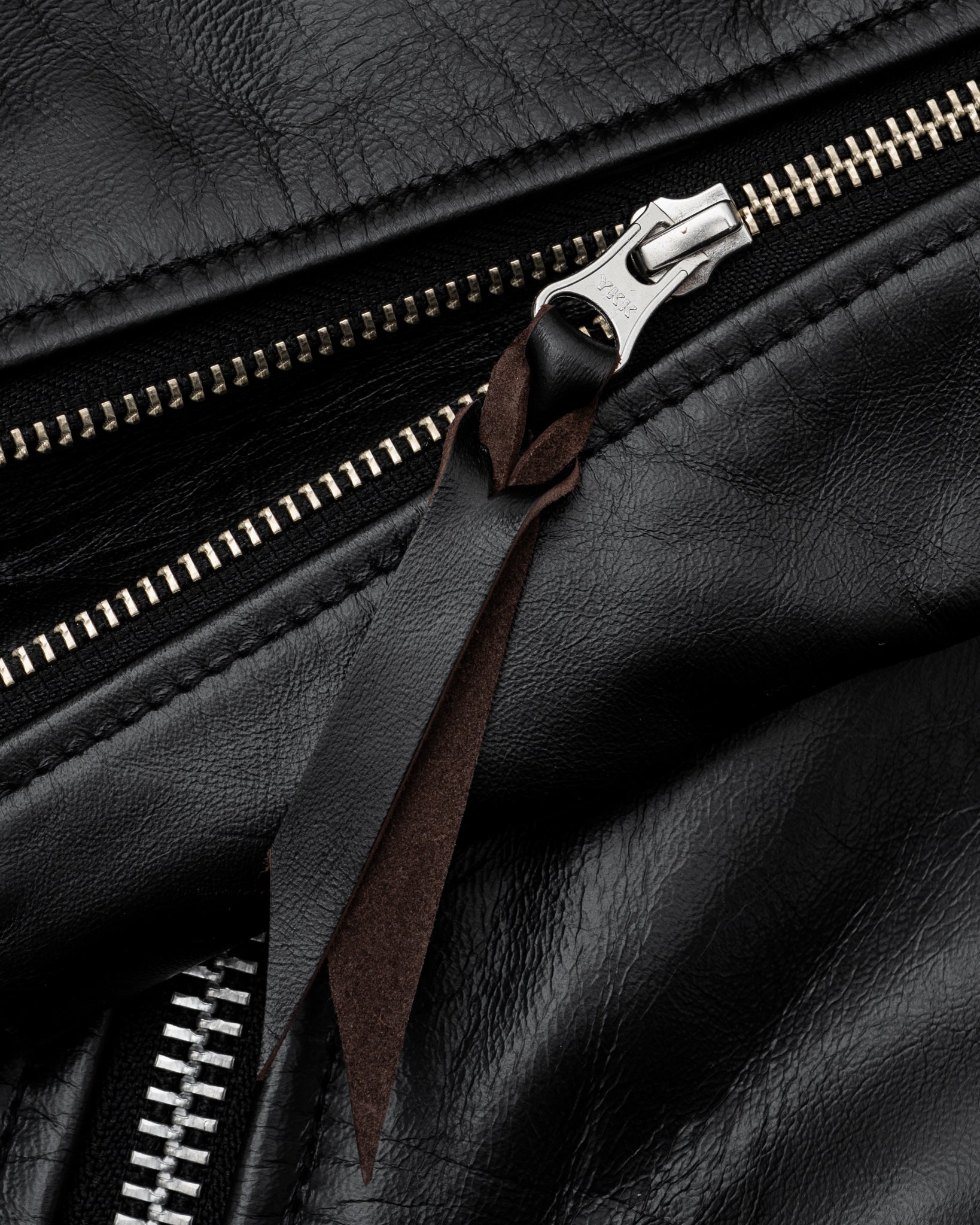 Iron Heart Chrome Black Tanned Leather Horsehide Rider's Jacket