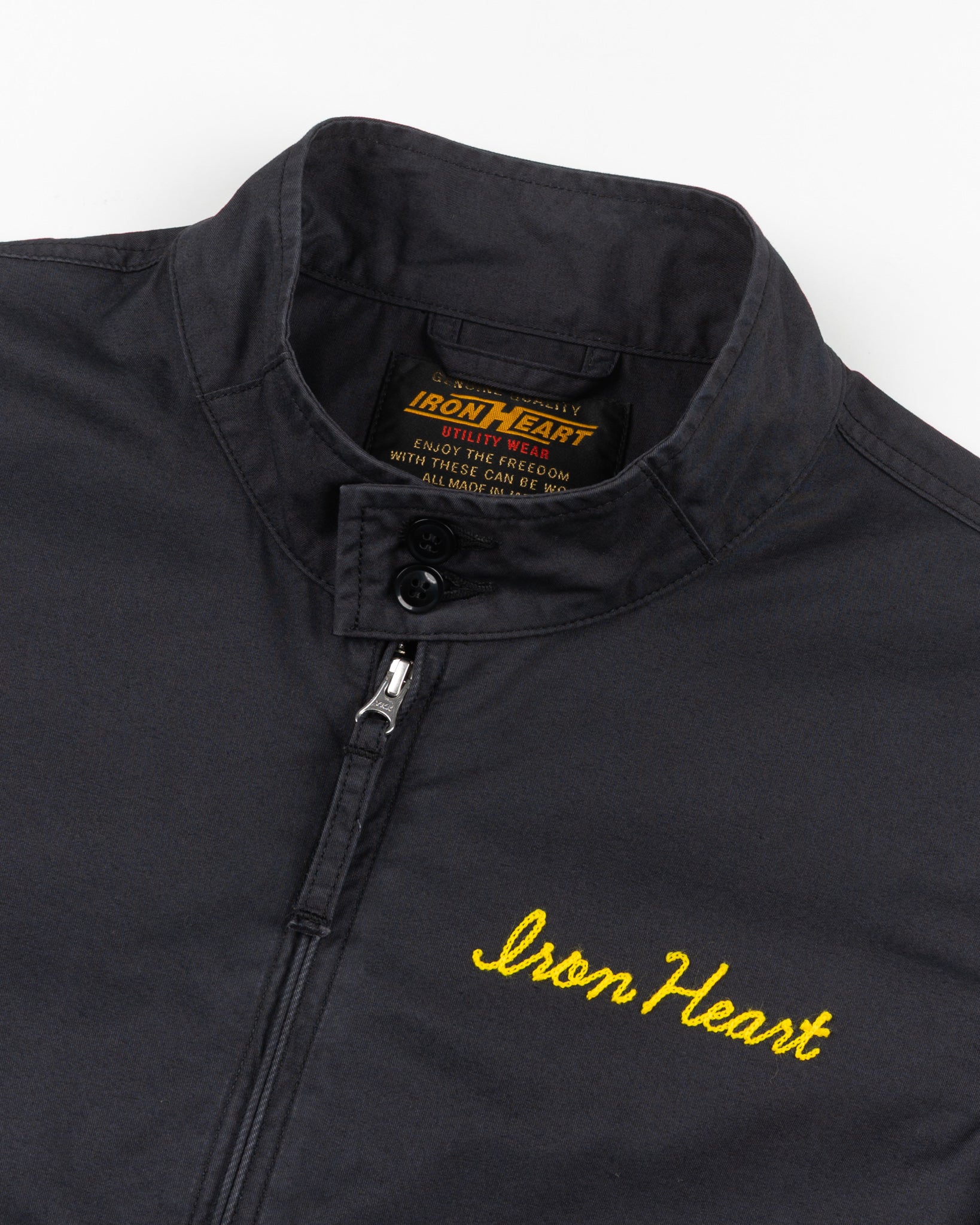 6.2oz Serge Drizzler Jacket - Black – Iron Heart