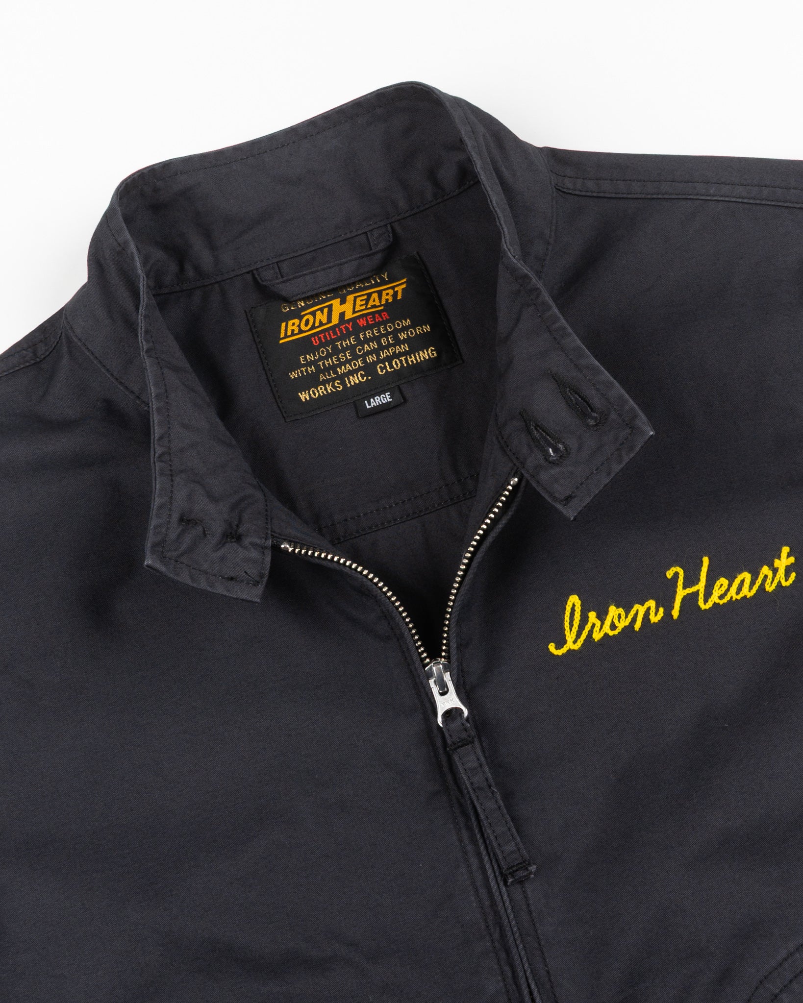 6.2oz Serge Drizzler Jacket - Black – Iron Heart