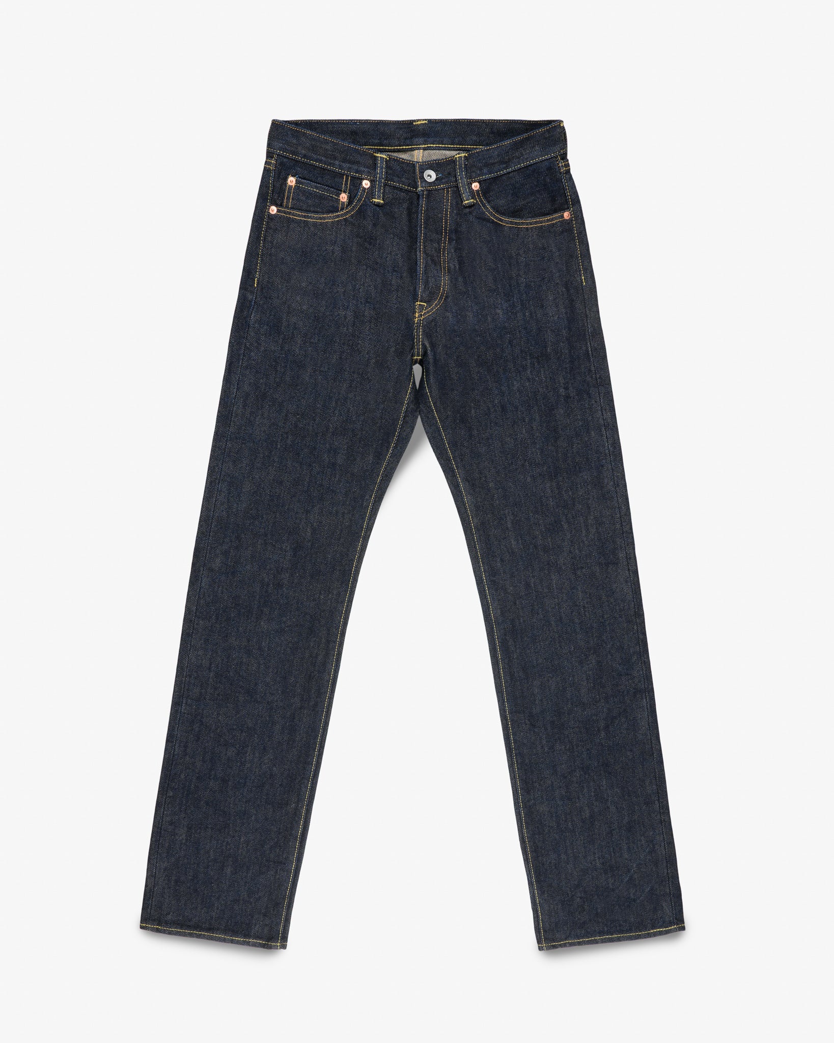 21oz Selvedge Denim Straight Cut Jeans - Indigo