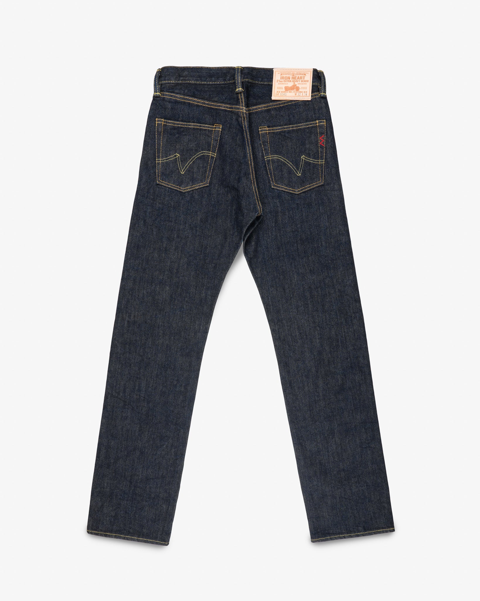 Iron Heart 21oz Selvedge Denim Straight Cut Jeans - Indigo