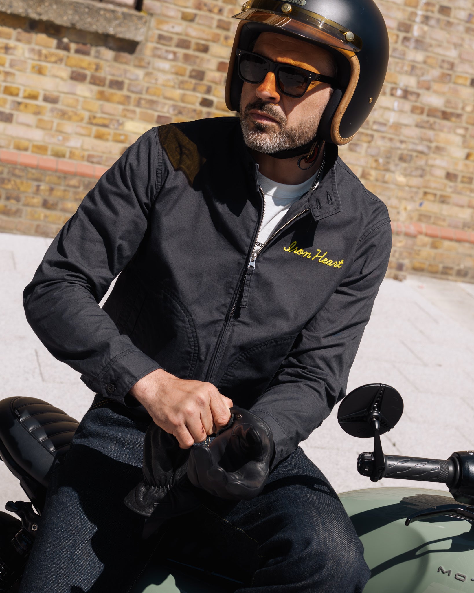 6.2oz Serge Drizzler Jacket - Black – Iron Heart