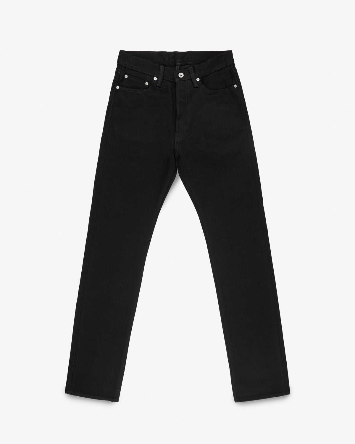 Selvedge Denim Relaxed Tapered Cut Jeans Superblack