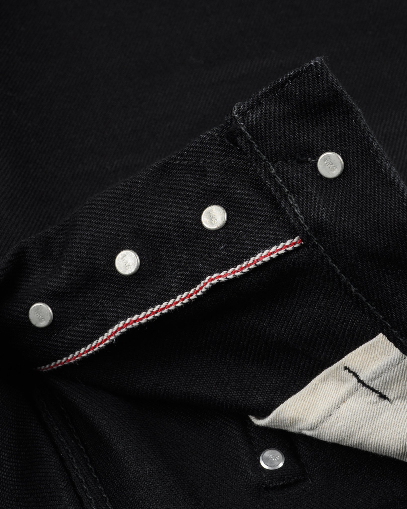 21oz Selvedge Denim Medium/High Rise Tapered Cut Jeans