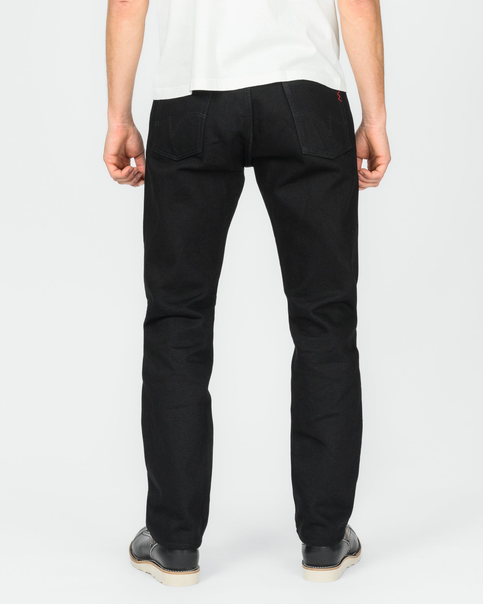 21oz Selvedge Denim Medium/High Rise Tapered Cut Jeans