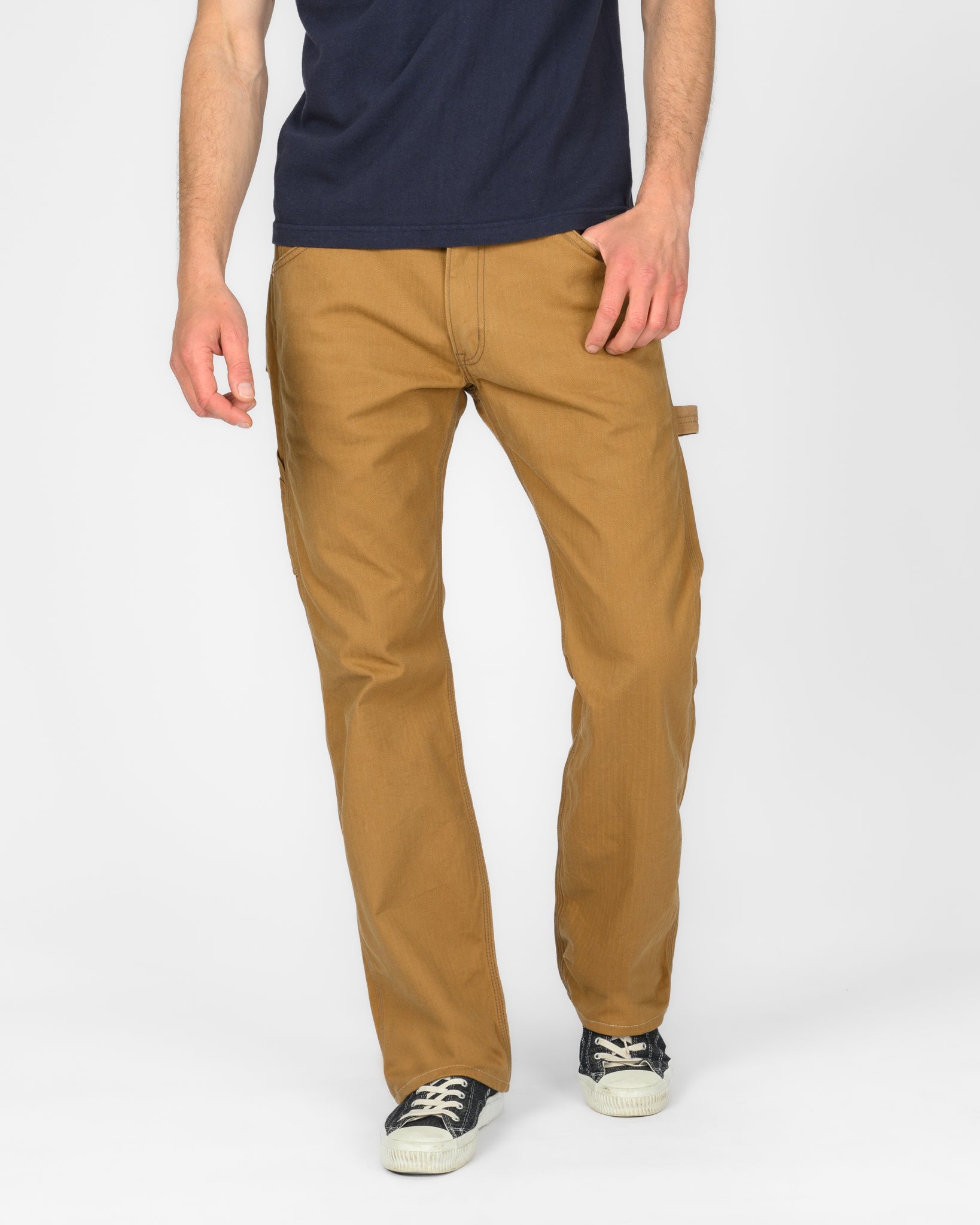10oz Herringbone Painter’s Pants - Brown