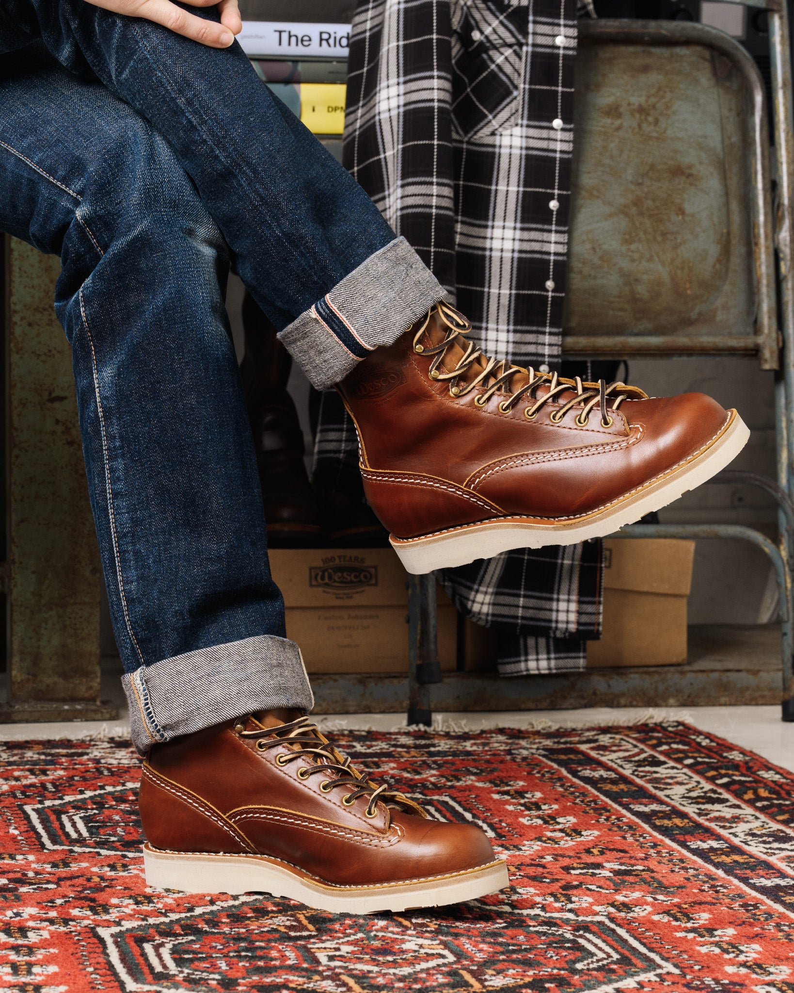 Iron Heart Int'l x Wesco® - 8" Domain Jobmaster® Boot - British Tan. The "Journeyman"
