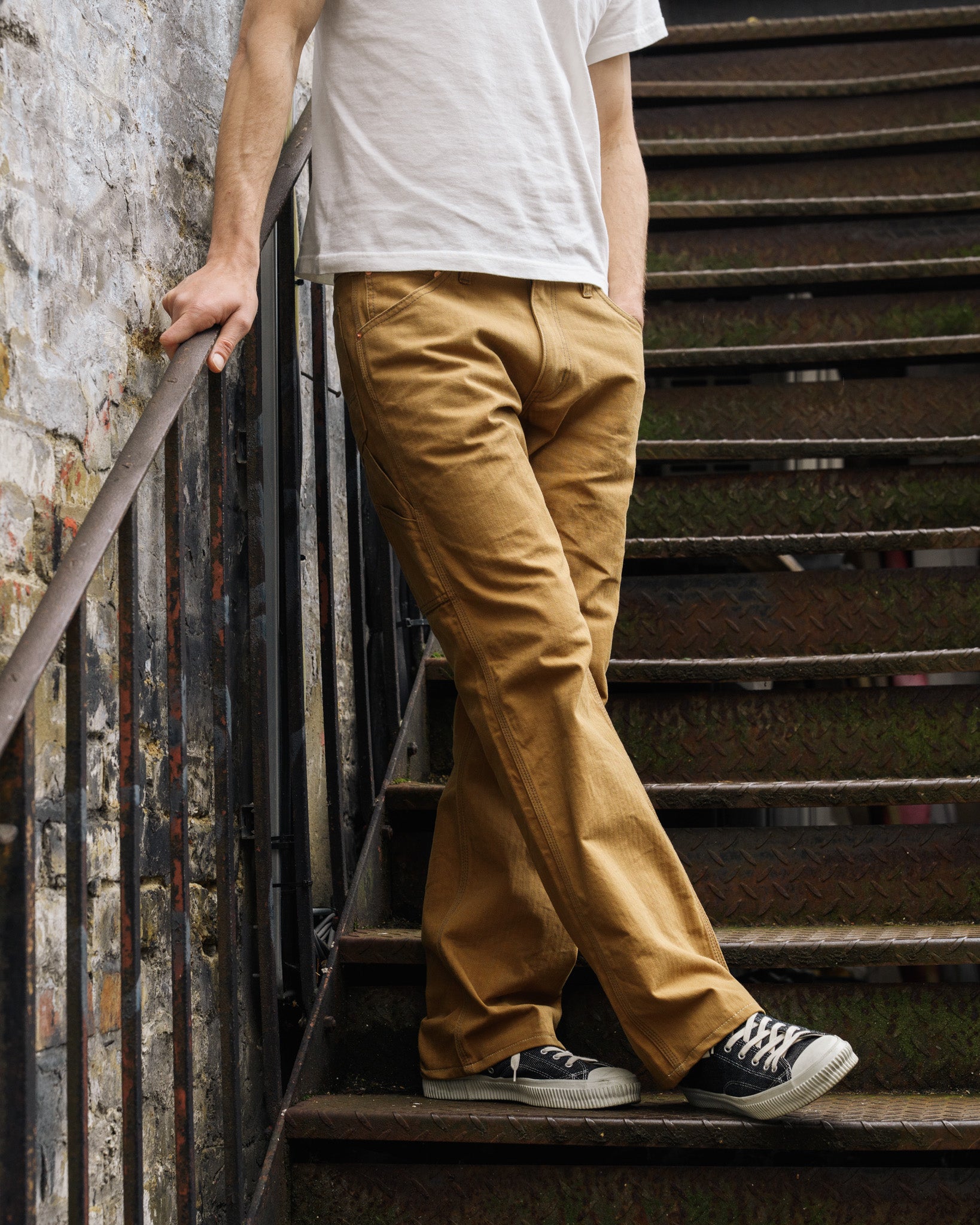 10oz Herringbone Painter's Pants - Brown – Iron Heart