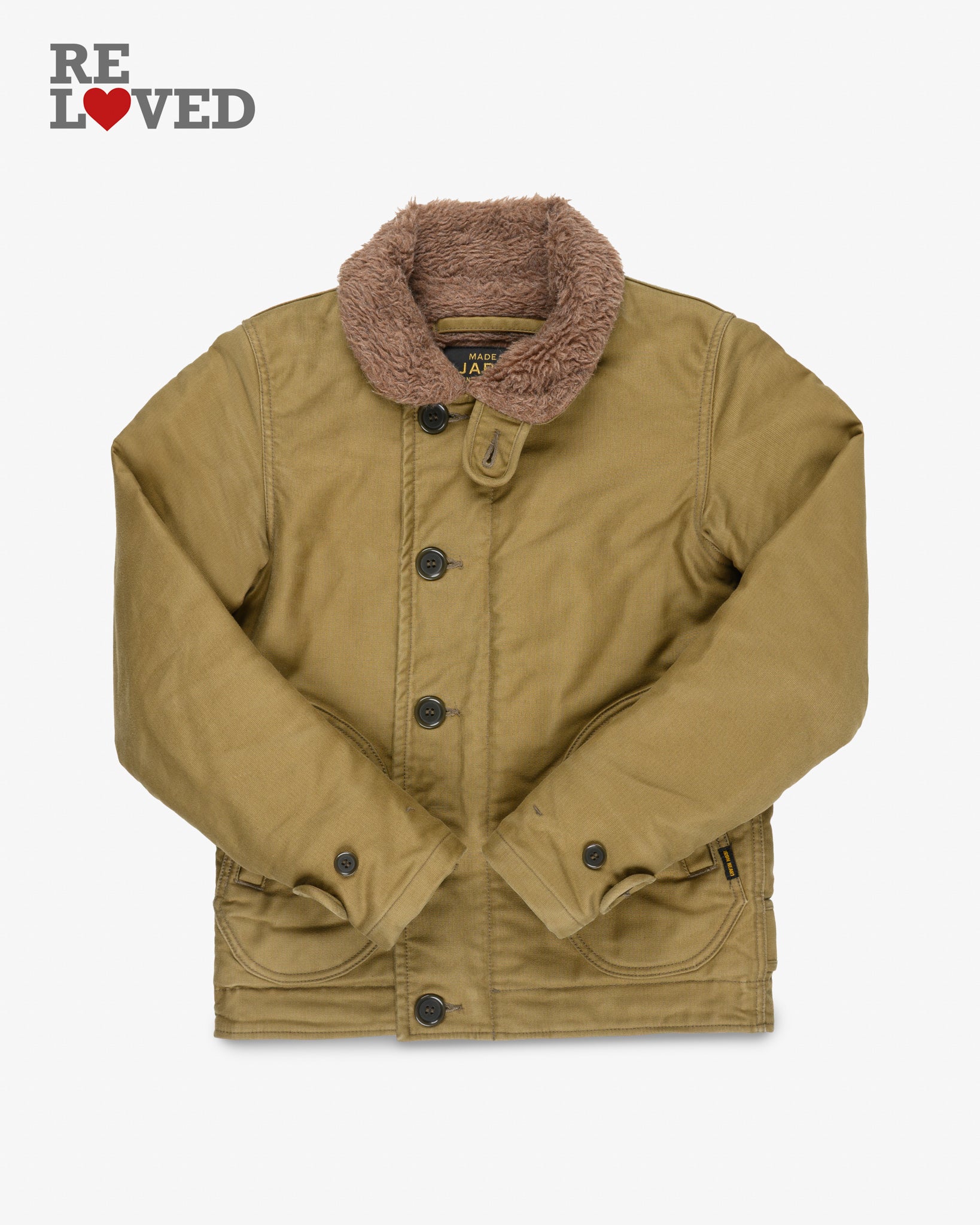 Whipcord N1 Deck Jacket - Khaki (IHM-35-KHA) Size L-FREE