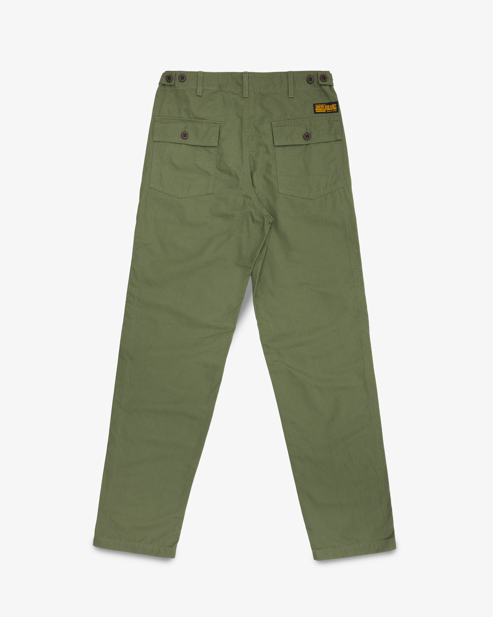 8oz Ripstop Baker Pants - Army Green – Iron Heart