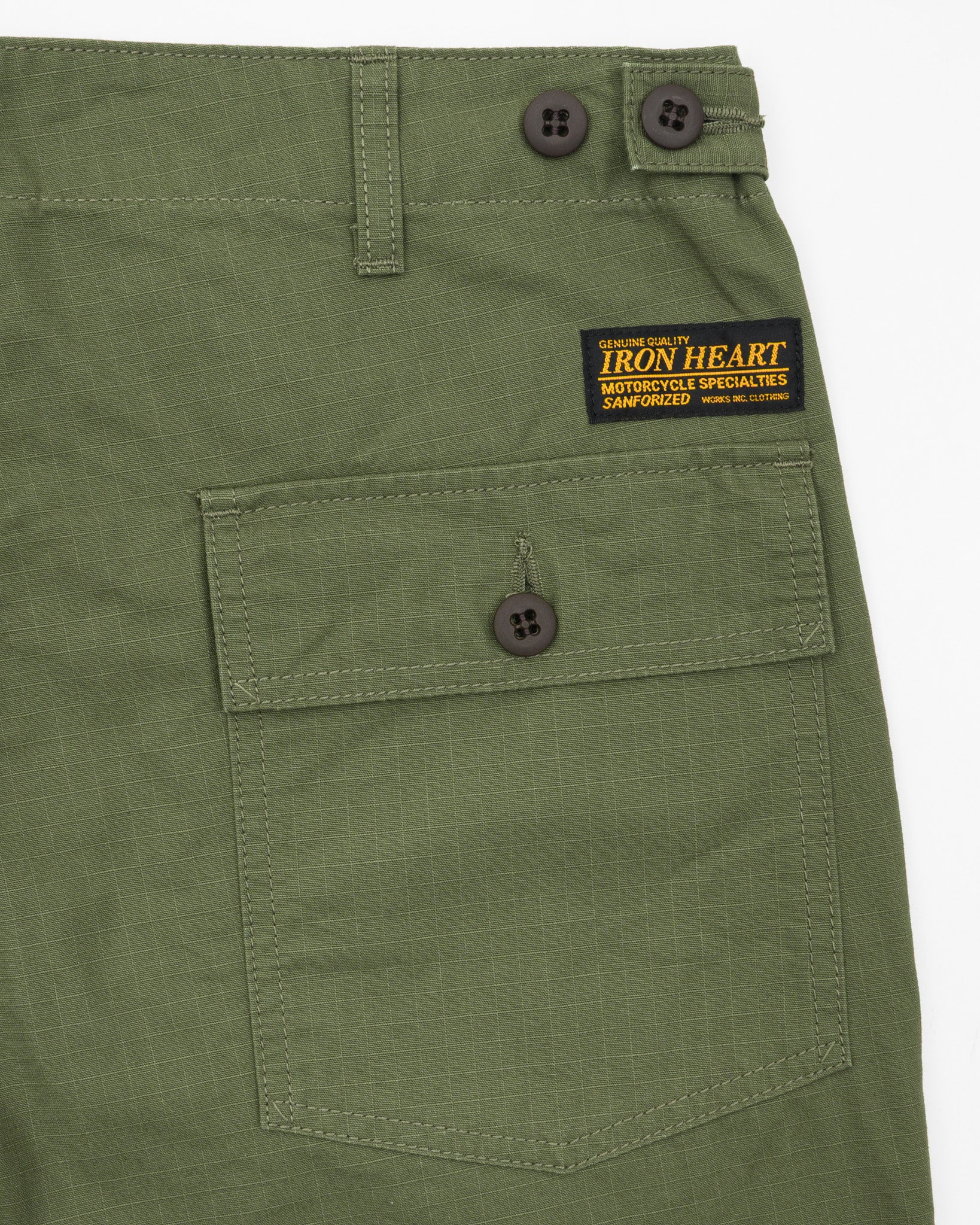 8oz Ripstop Baker Pants - Army Green – Iron Heart