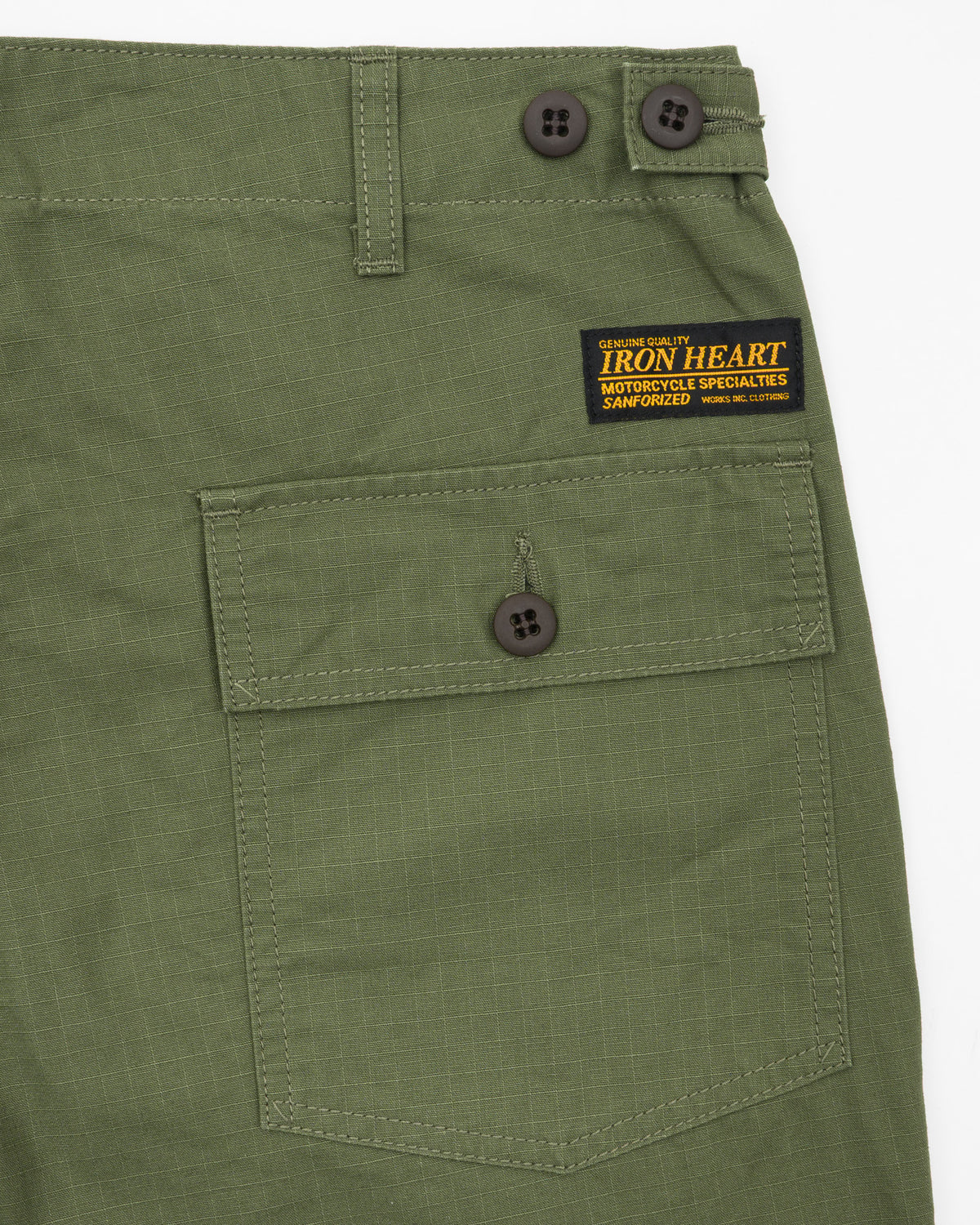 8oz Ripstop Baker Pants - Army Green – Iron Heart