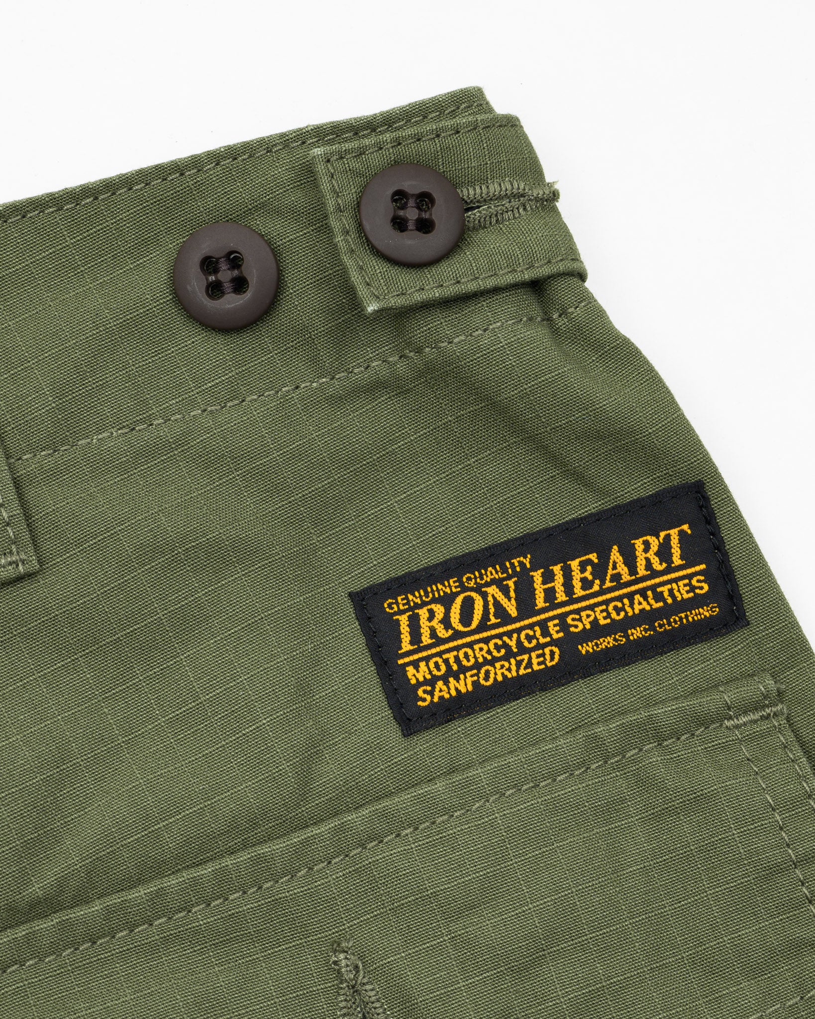 8oz Ripstop Baker Pants - Army Green – Iron Heart