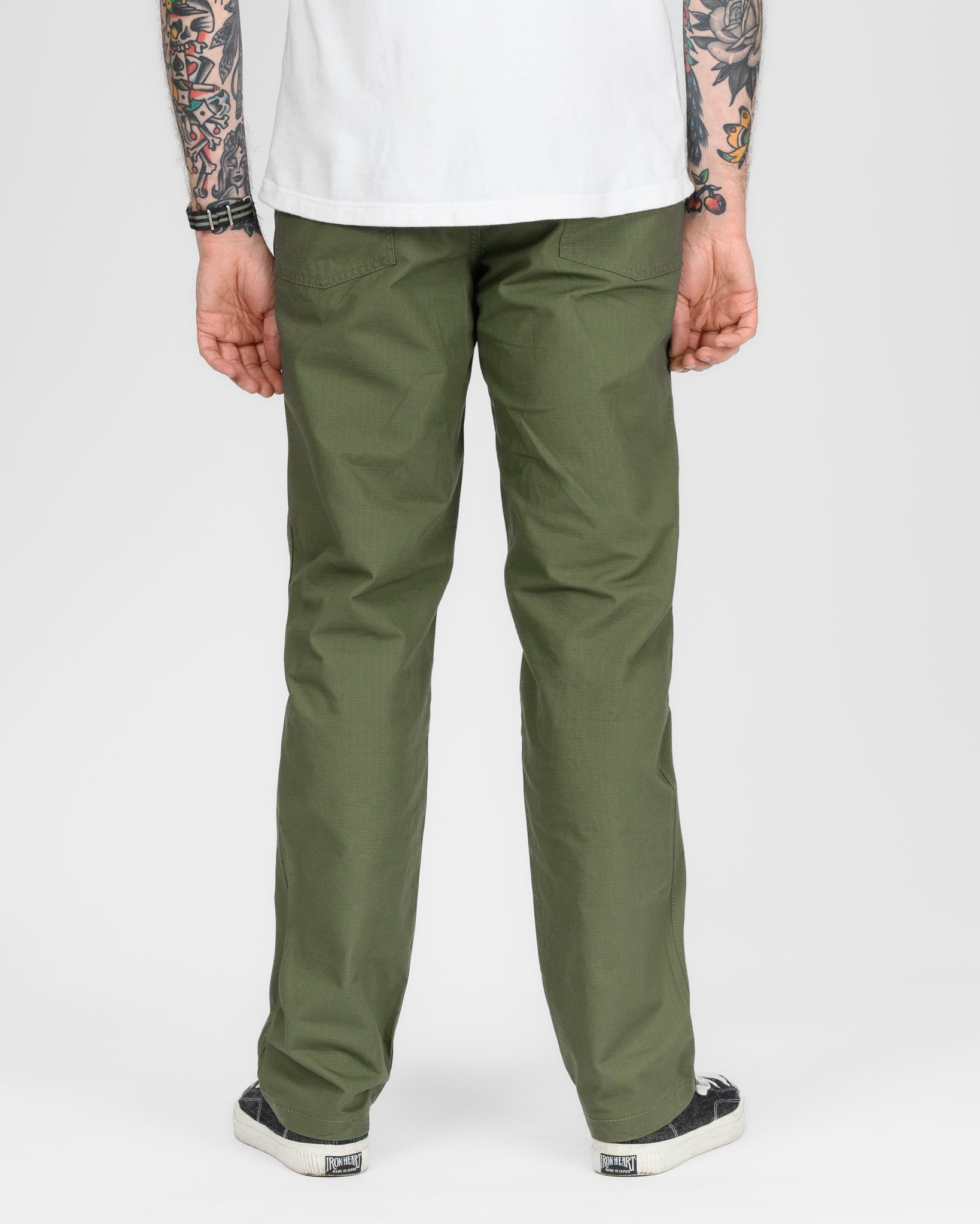 8oz Ripstop Baker Pants - Army Green – Iron Heart