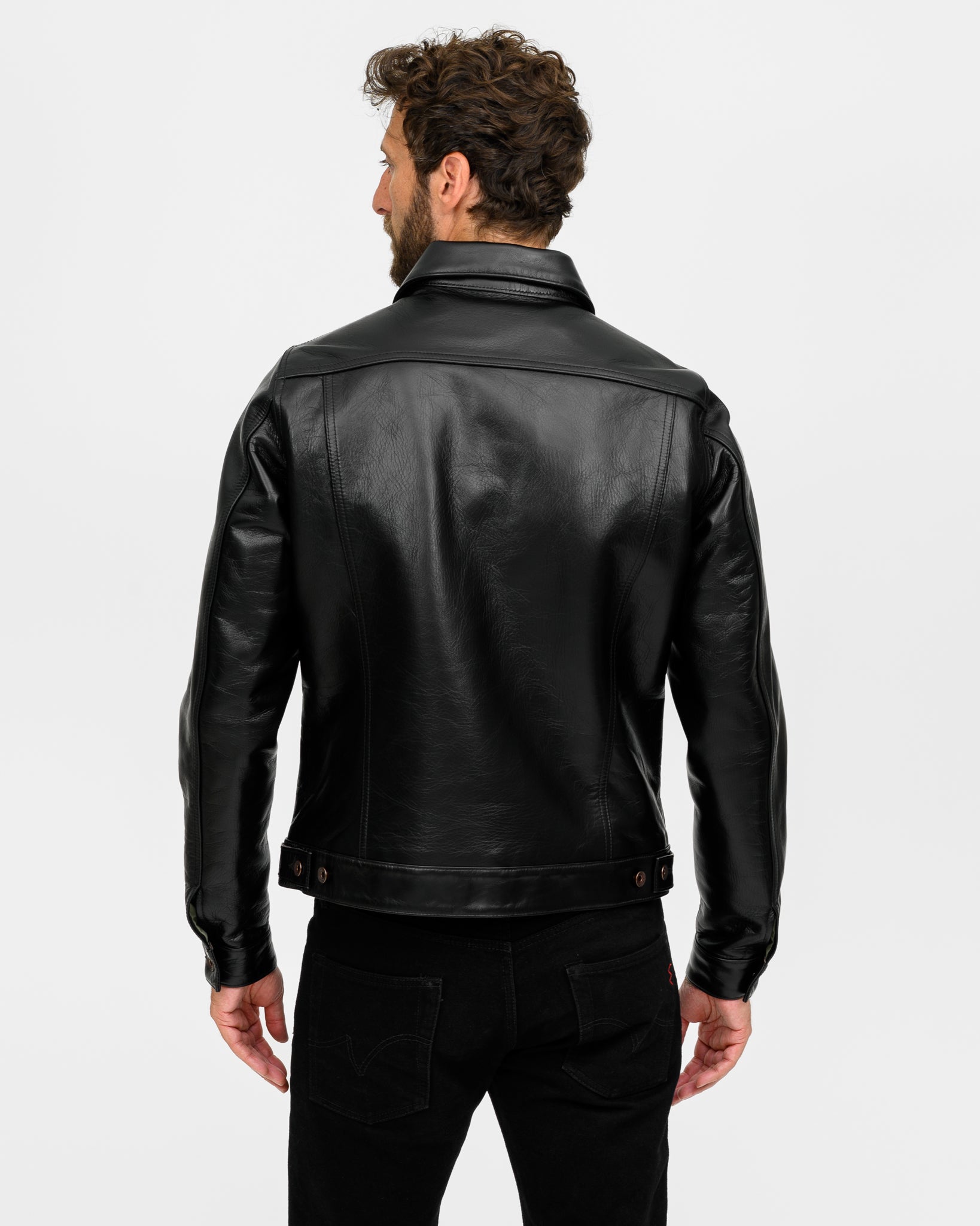 Iron Heart Black Japanese Horsehide Modified Type III Jacket