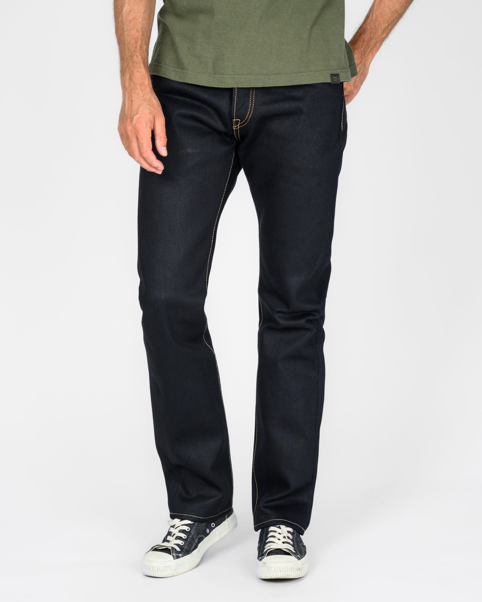 user_b7b1bb60　IRON HEART XX W34 Iron Heart 25oz Selvedge Denim Slim Jeans - Indigo/Black