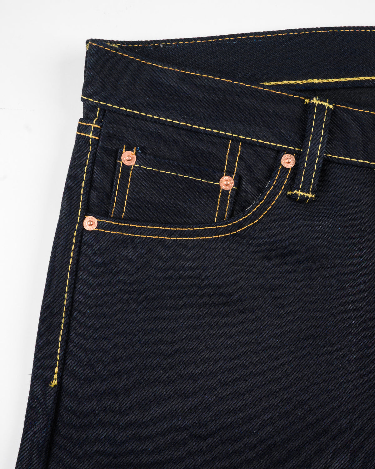 Iron Heart 25oz Selvedge Denim Slim Jeans - Indigo/Black