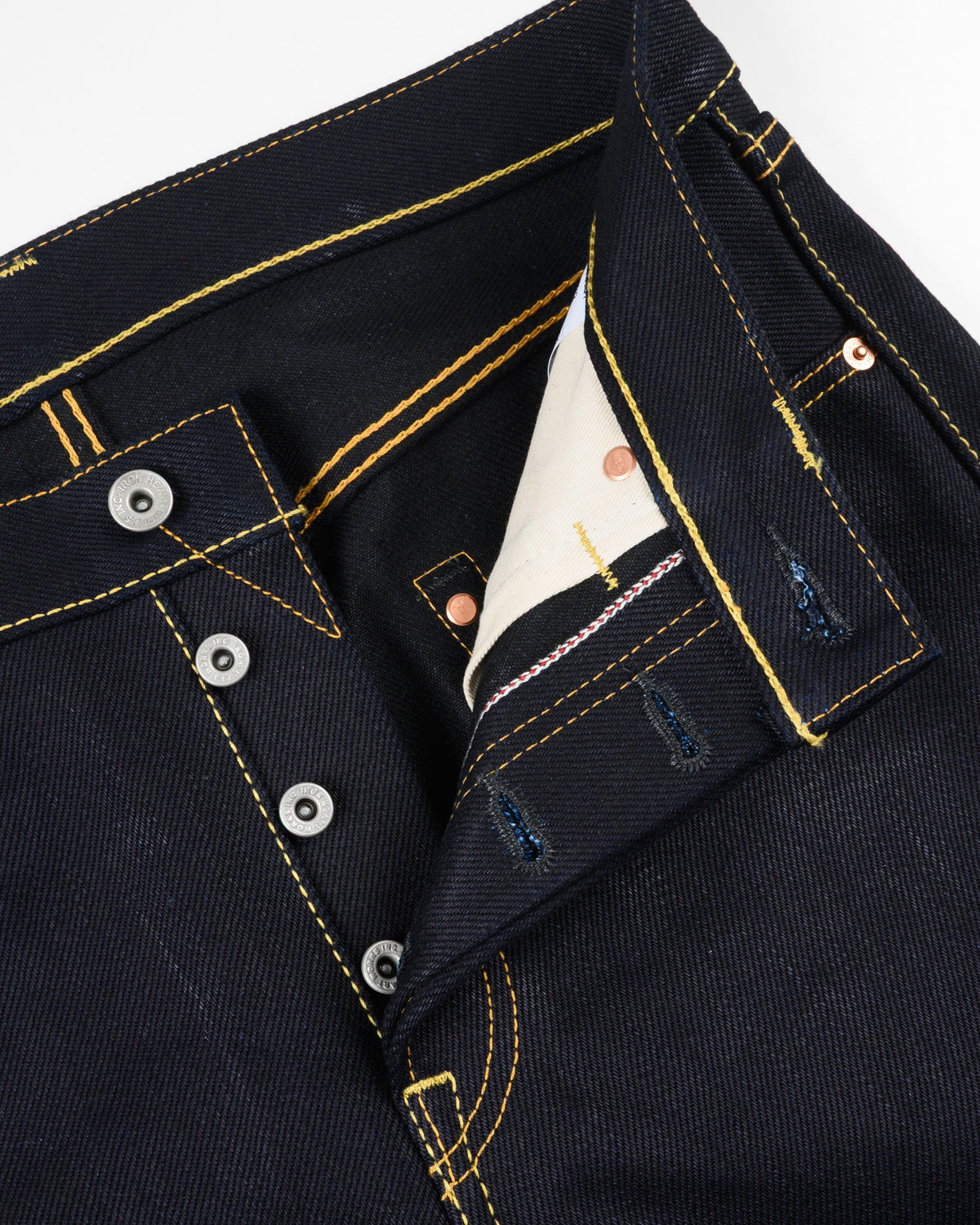 Iron Heart 25oz Selvedge Denim Slim Jeans - Indigo/Black