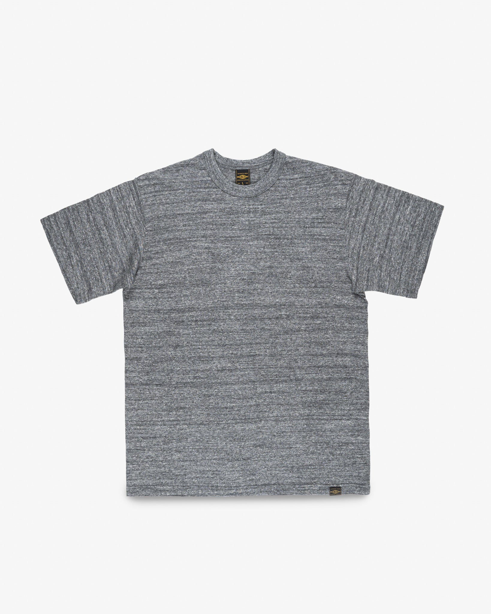 6.5oz Loopwheel Crew Neck T-Shirt with longer body - Grey