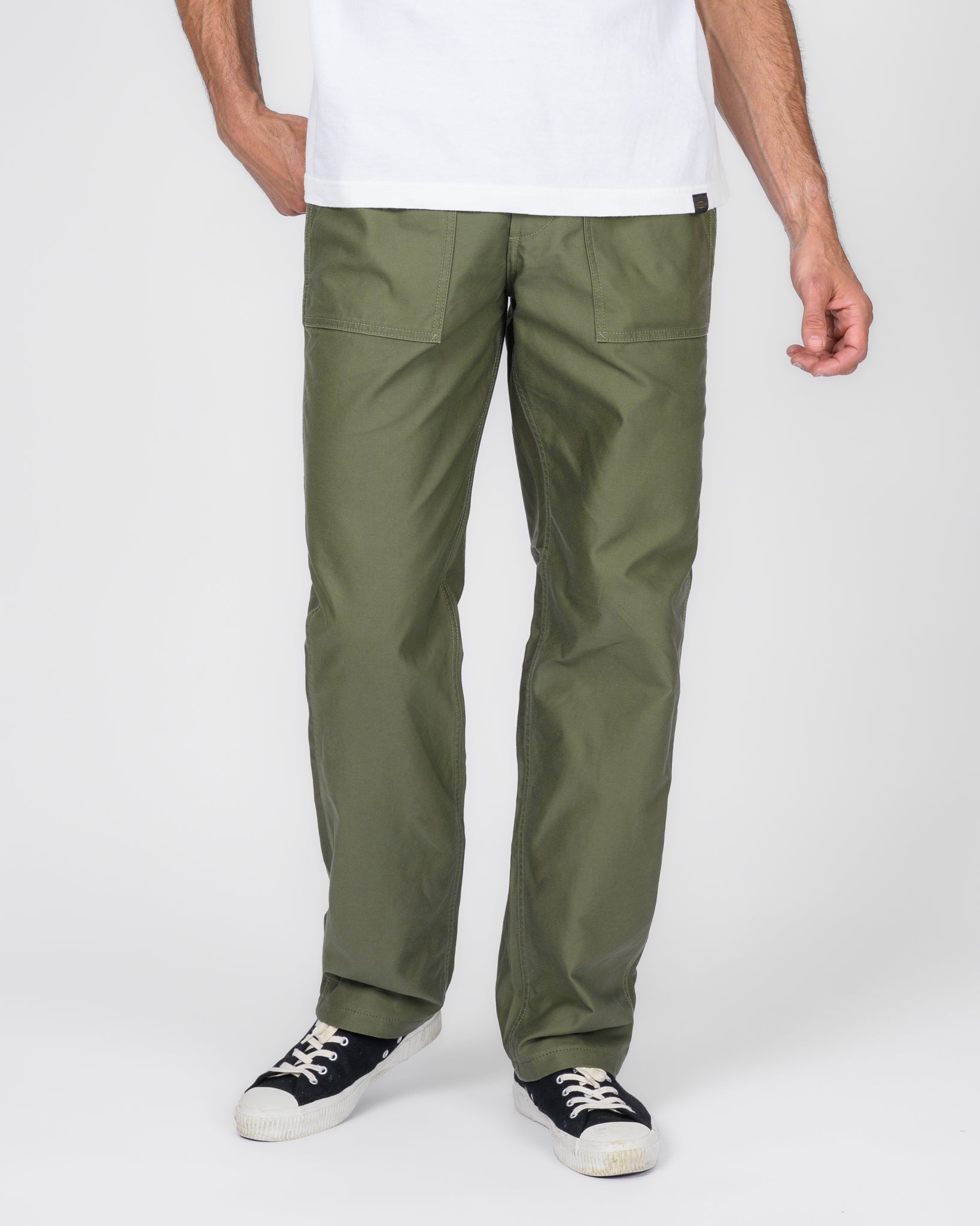 10oz Back Sateen Baker Pants - Army Green