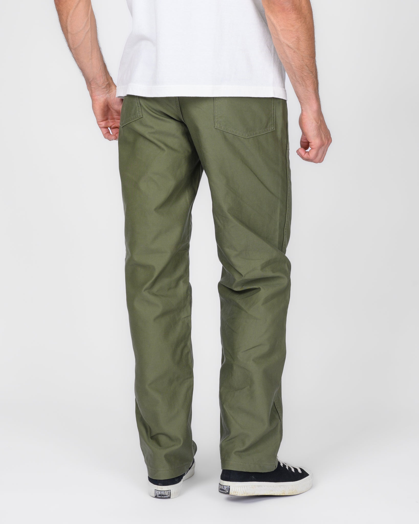 10oz Back Sateen Baker Pants - Army Green – Iron Heart