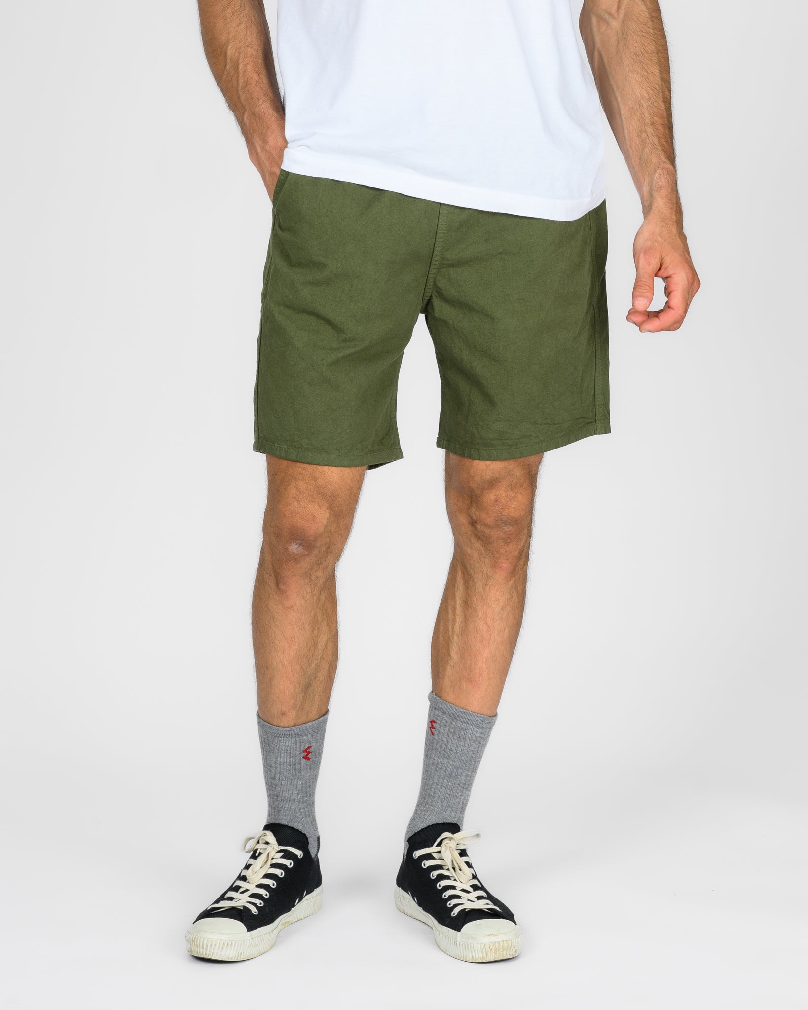 Cotton Easy Shorts - Olive – Iron Heart