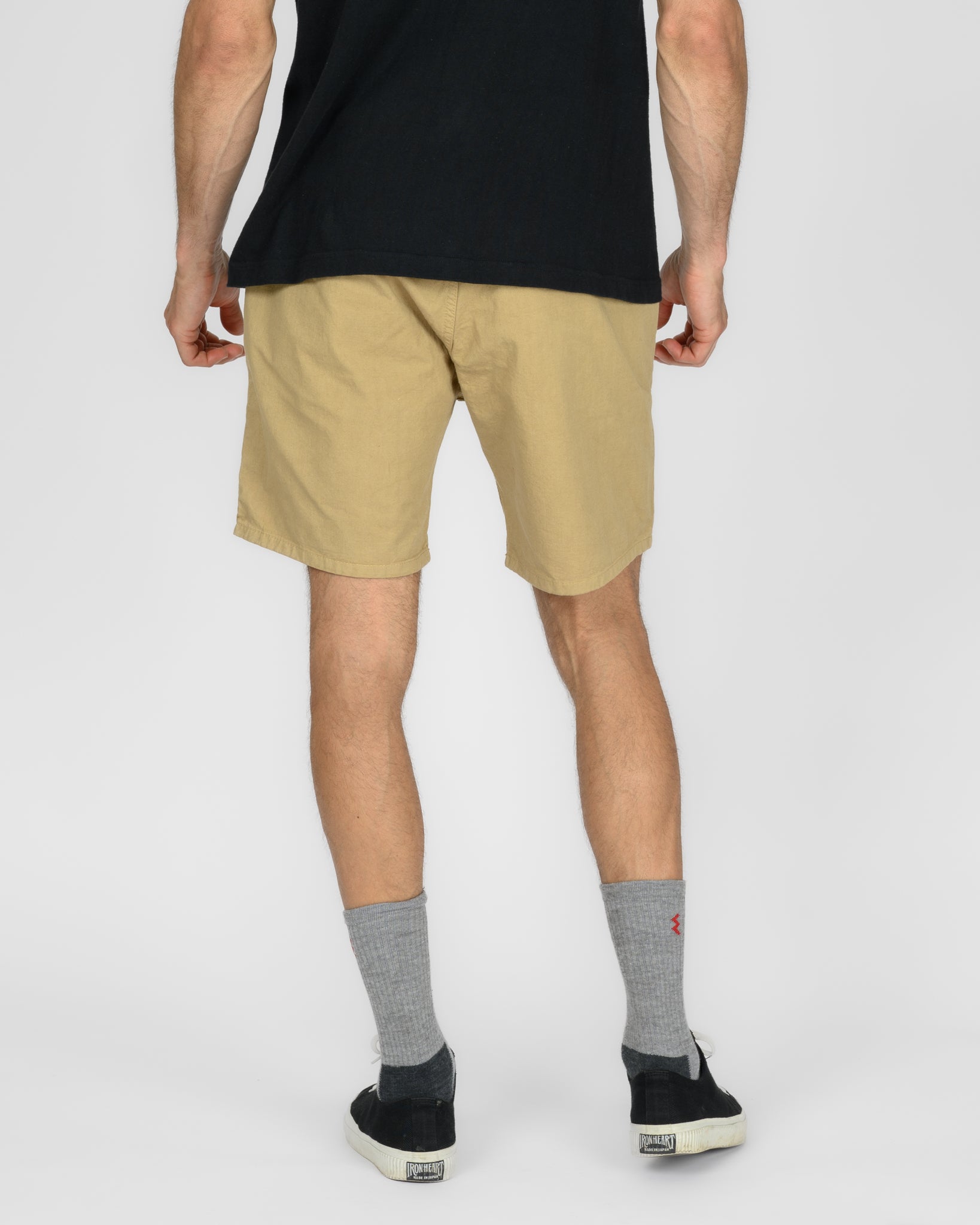 Cotton Easy Shorts - Khaki – Iron Heart