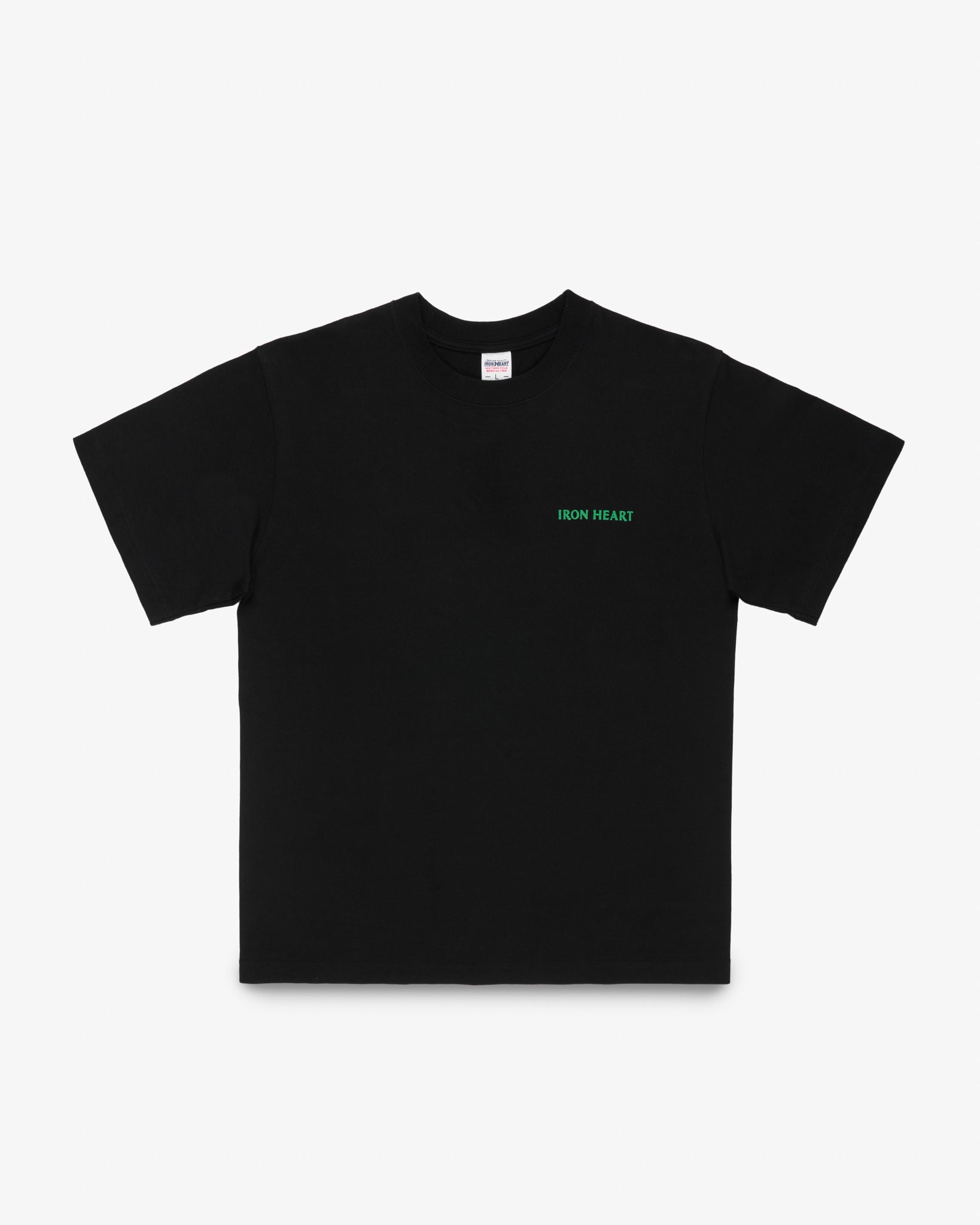 7.5oz Printed Loopwheel Crew Neck T-Shirt - Black