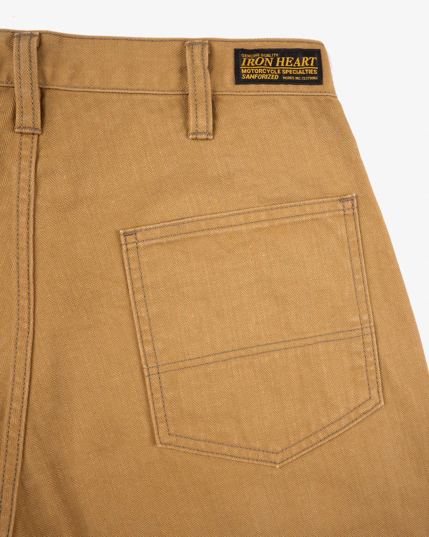 10oz Herringbone Wide Work Pants - Brown – Iron Heart