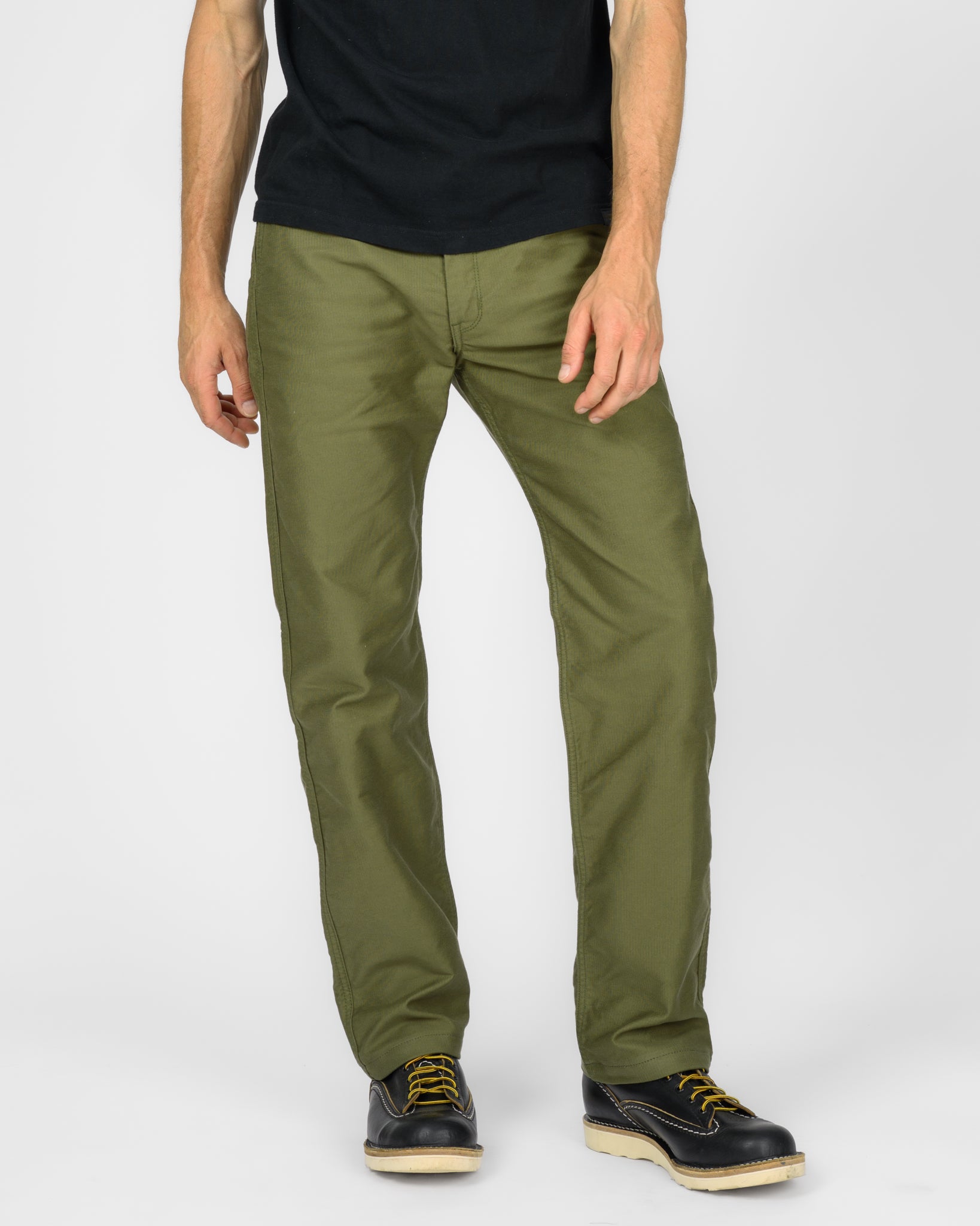 11oz Cotton Whipcord Work Pants - Olive – Iron Heart