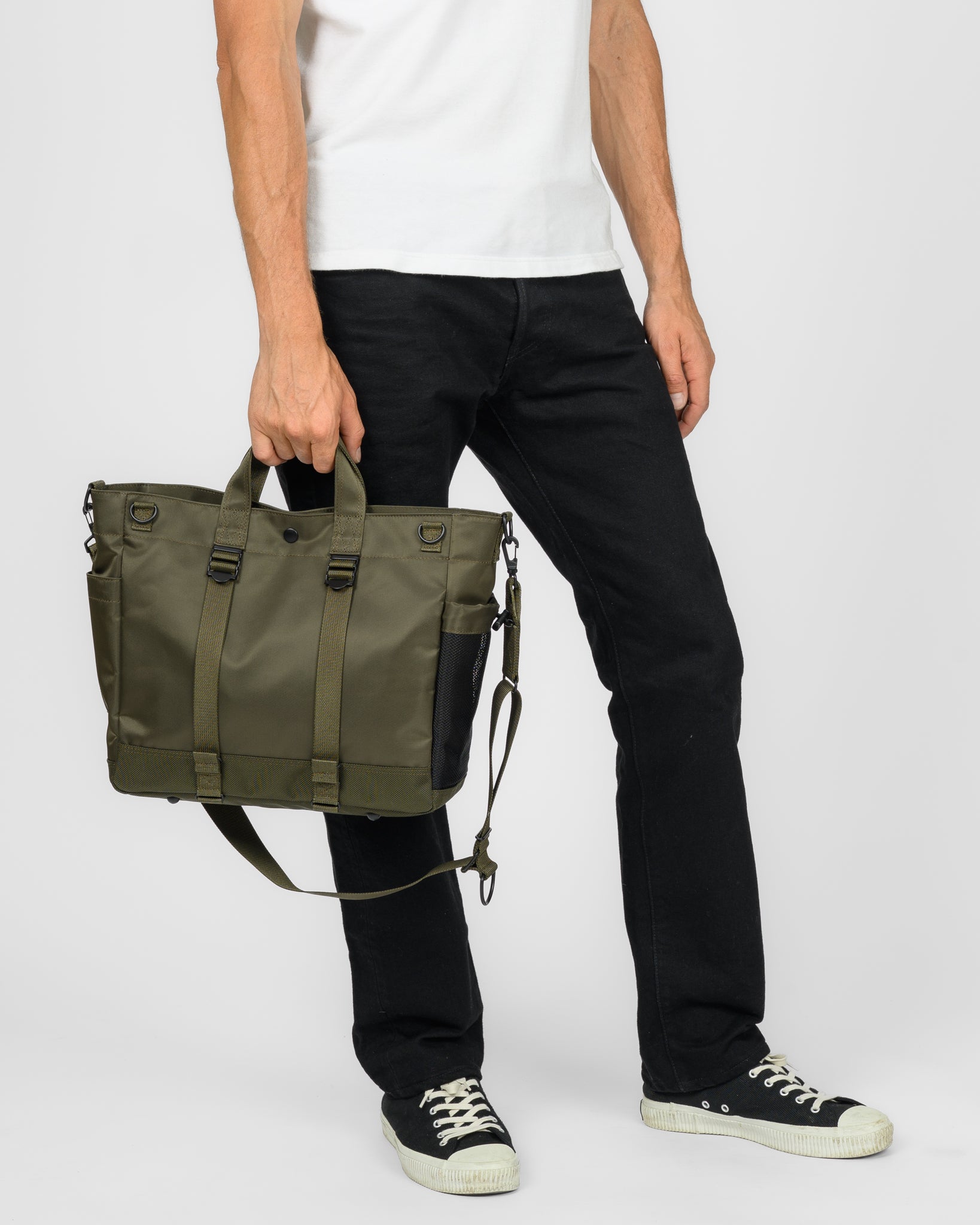 Porter - Yoshida & Co. - Ride 2Way Tote Bag - Olive – Iron Heart