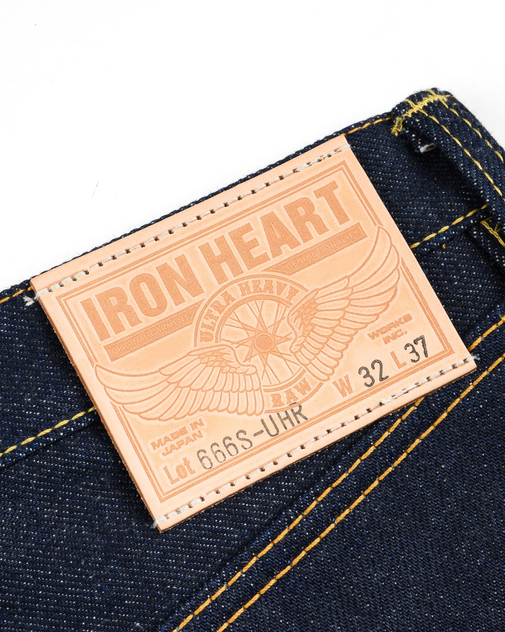 21/23oz Ultra Heavy Raw Selvedge Denim Slim Straight Cut Jeans
