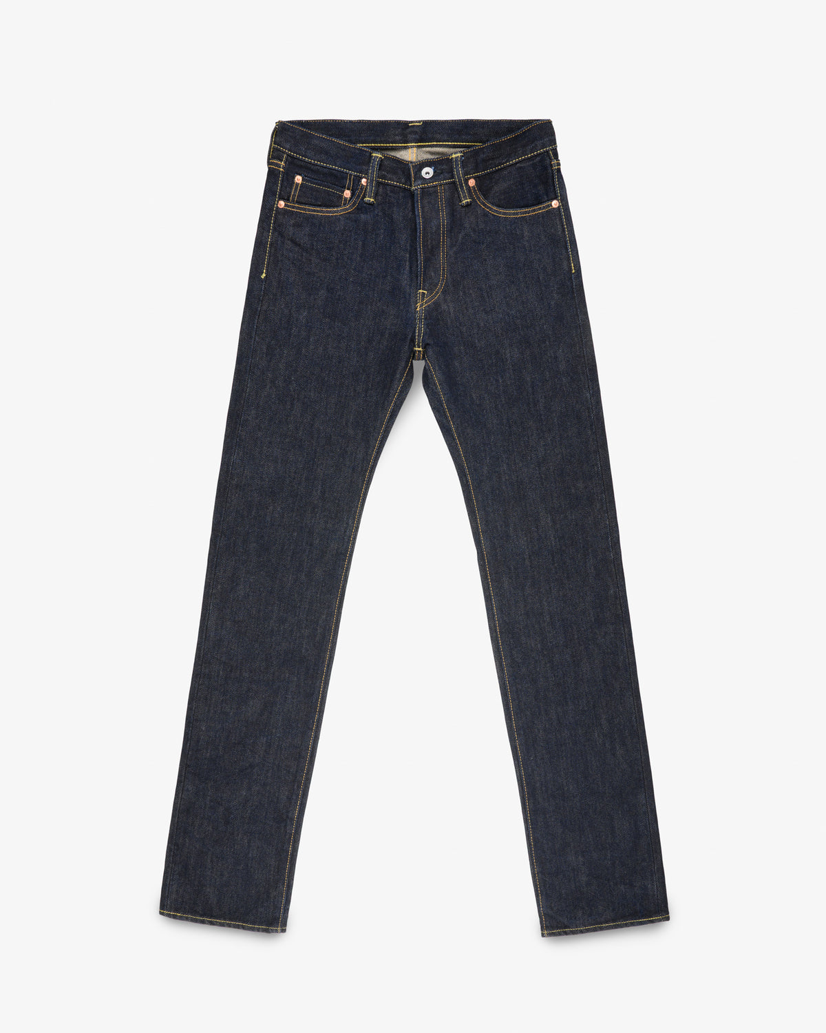 21oz Selvedge Denim Slim Straight Cut Jeans - Indigo