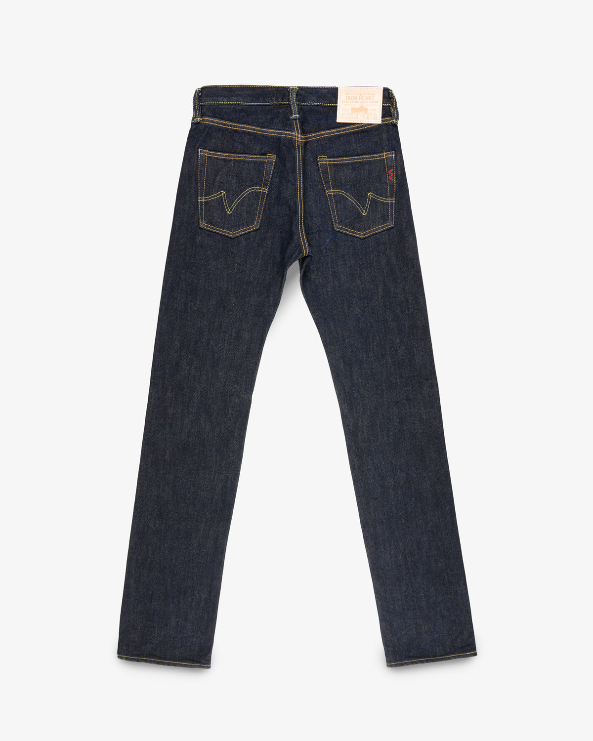 21oz Selvedge Denim Slim Straight Cut Jeans - Indigo (IH-666S-21) Tag 34, Hemmed to 33.0"