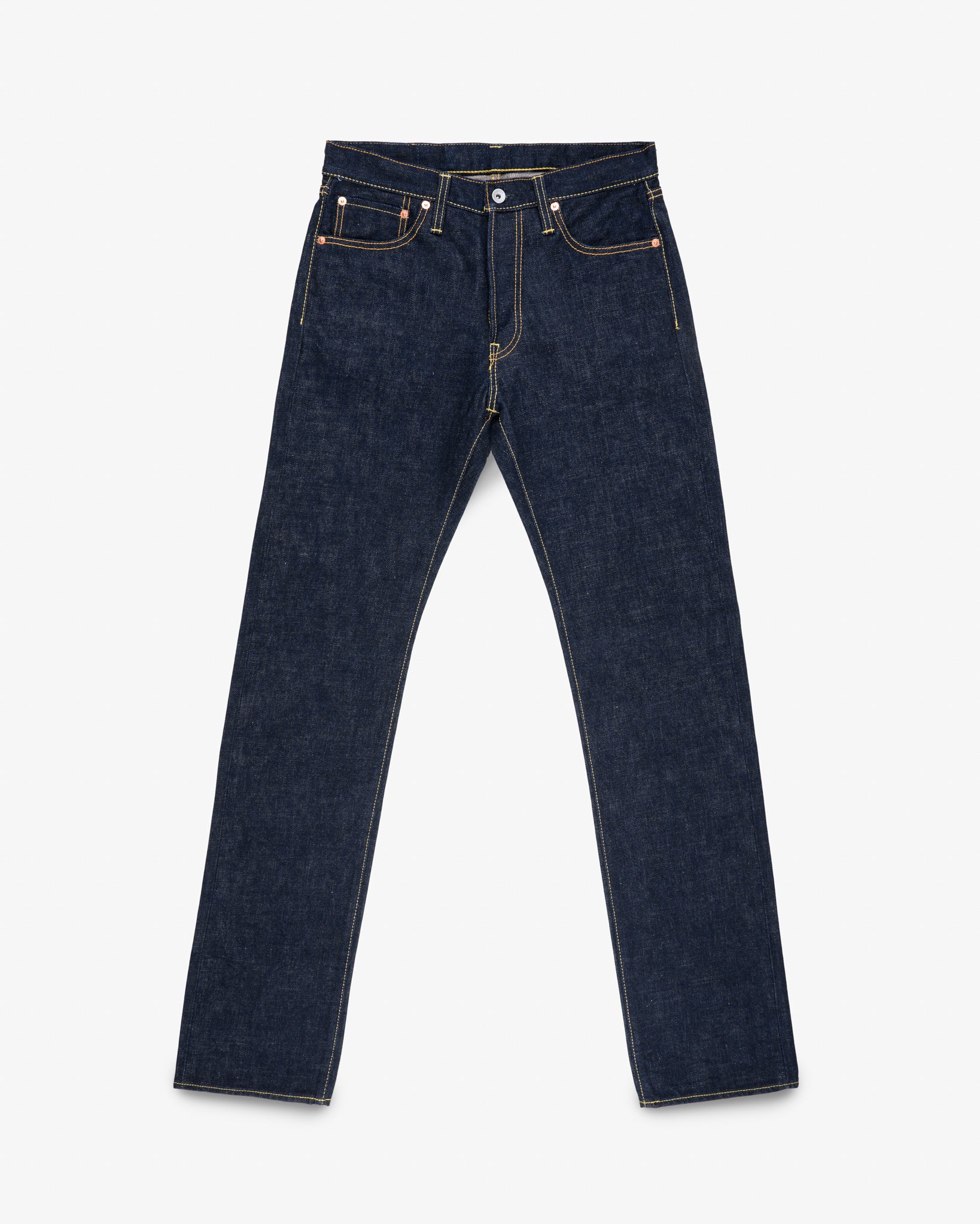 18oz Vintage Selvedge Denim Straight Cut Jeans - Indigo