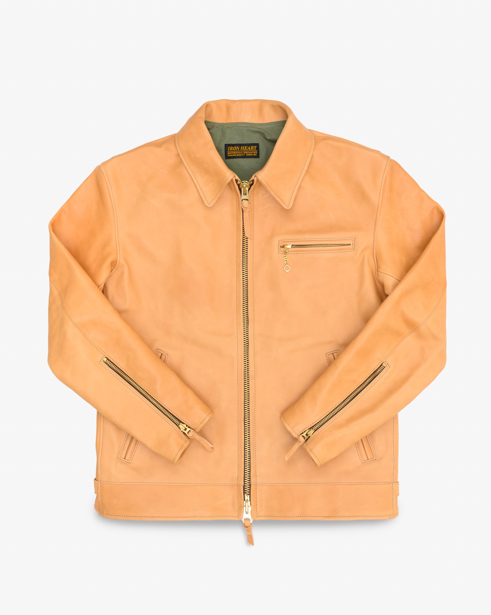 Iron Heart x Simmons Bilt Mustang Horsehide Tailgunner - Natural