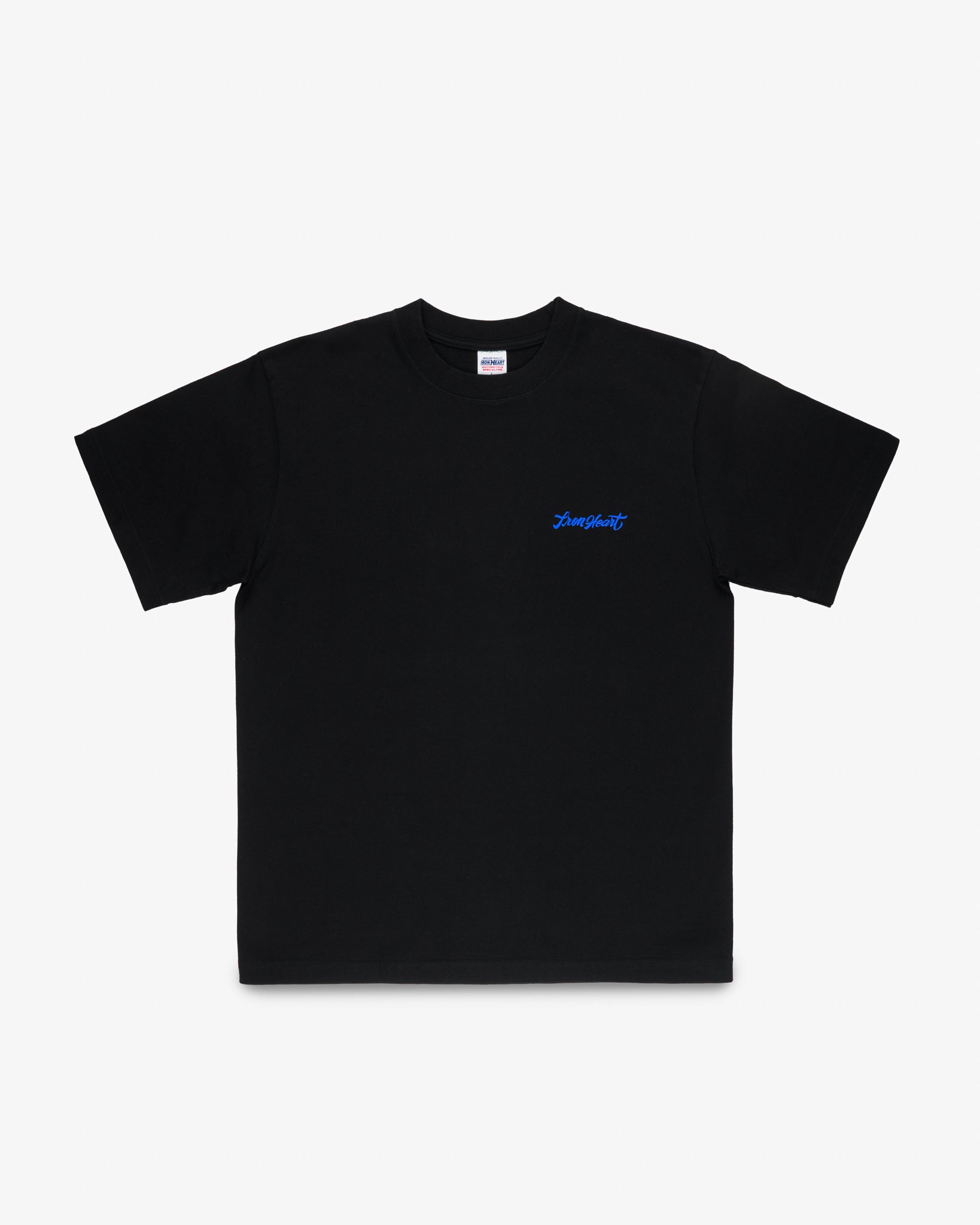 7.5oz Printed Loopwheel Crew Neck T-Shirt - Black