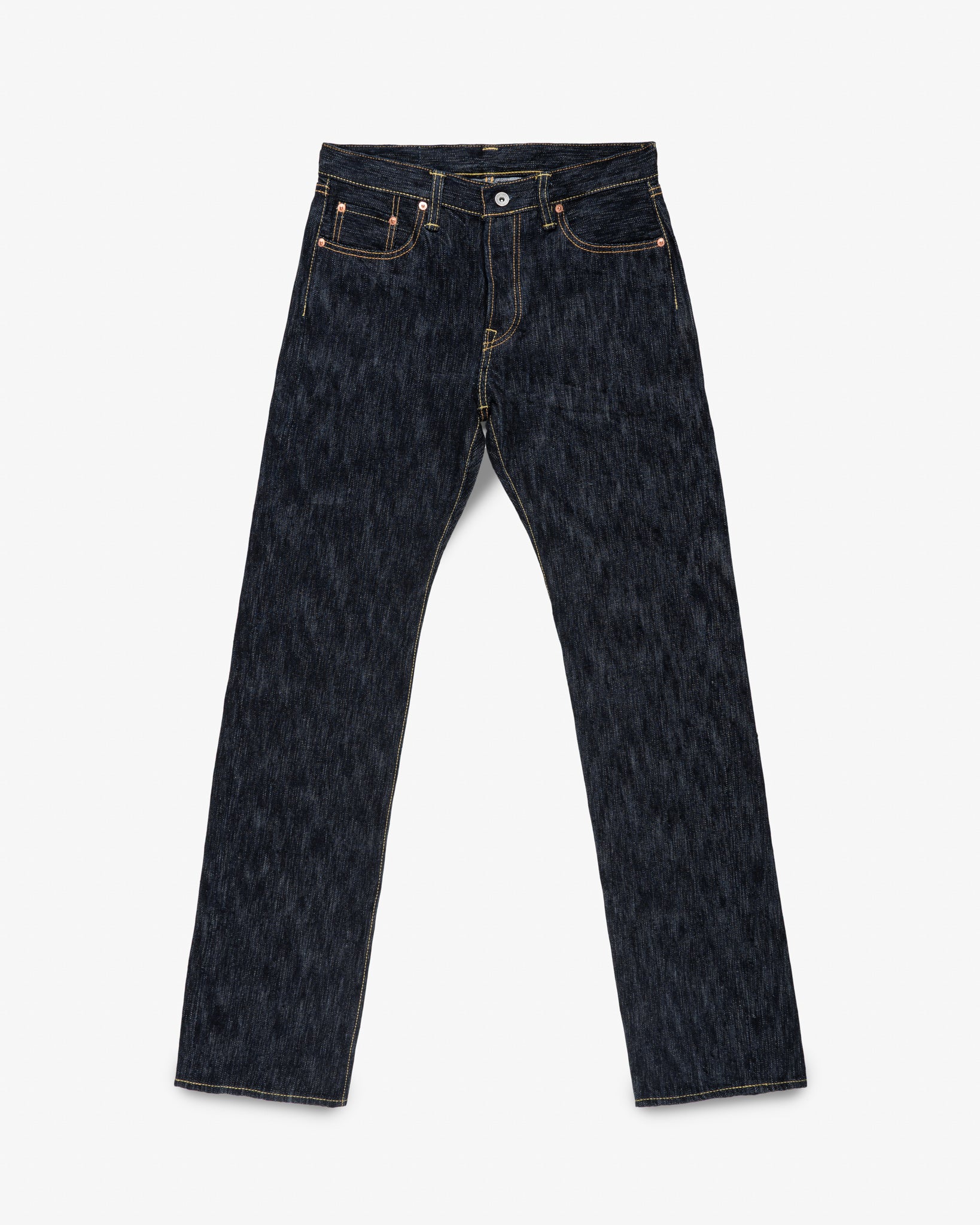 16oz Slubby Selvedge Denim Straight Cut Jeans - Indigo