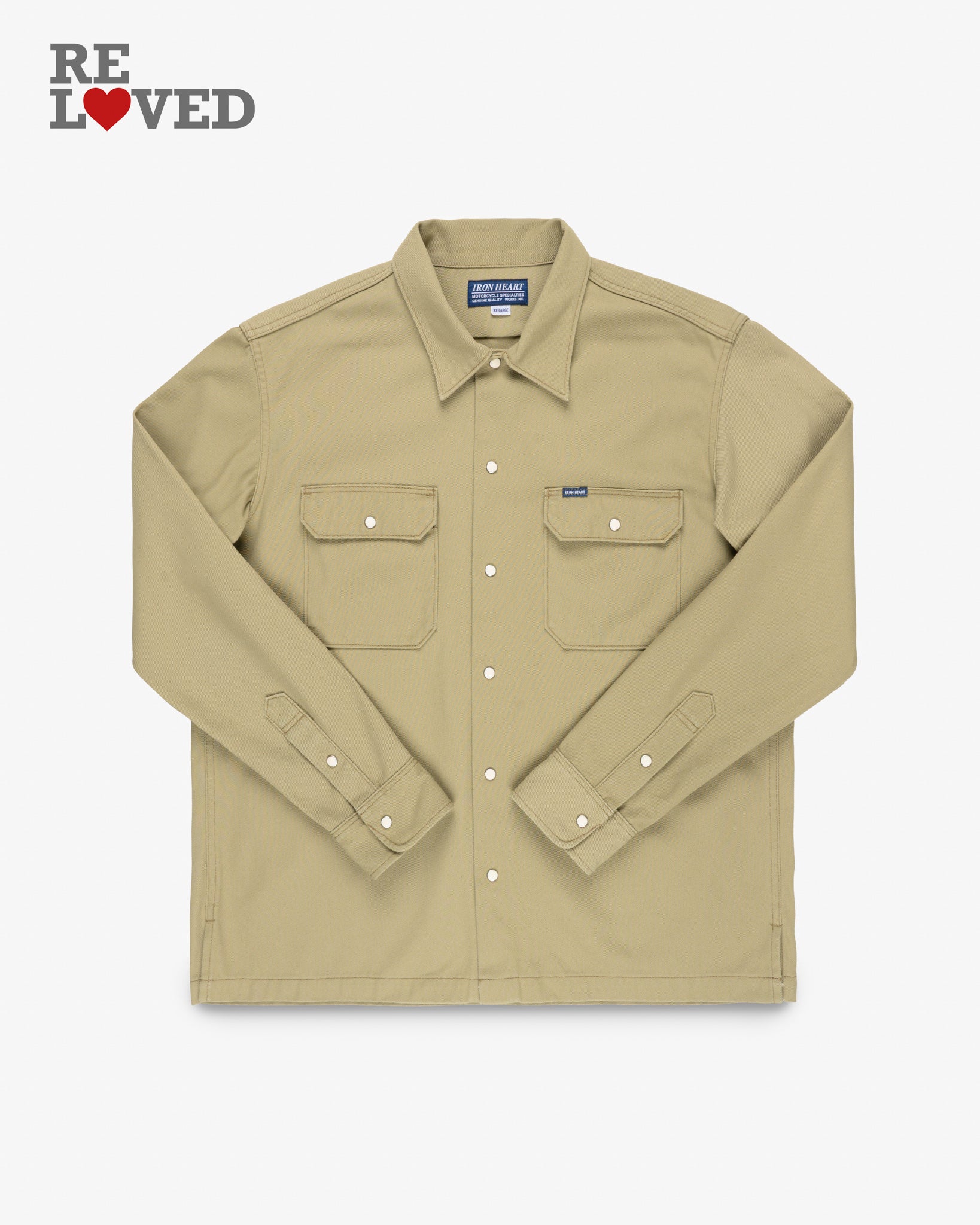 11oz T/C Mechanic Shirt - Khaki (IHSH-364-KHA) Size XXL