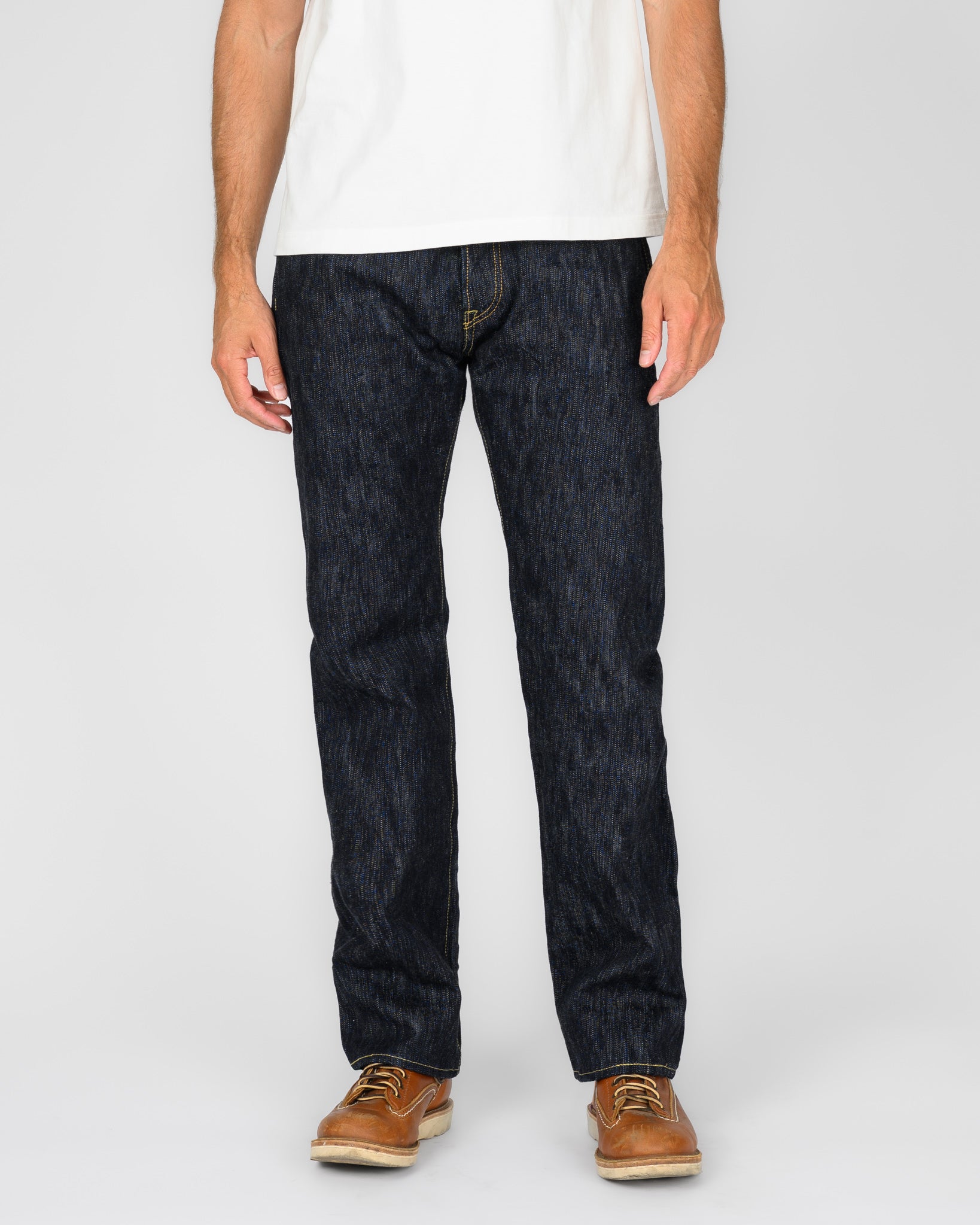 16oz Slubby Selvedge Denim Straight Cut Jeans - Indigo
