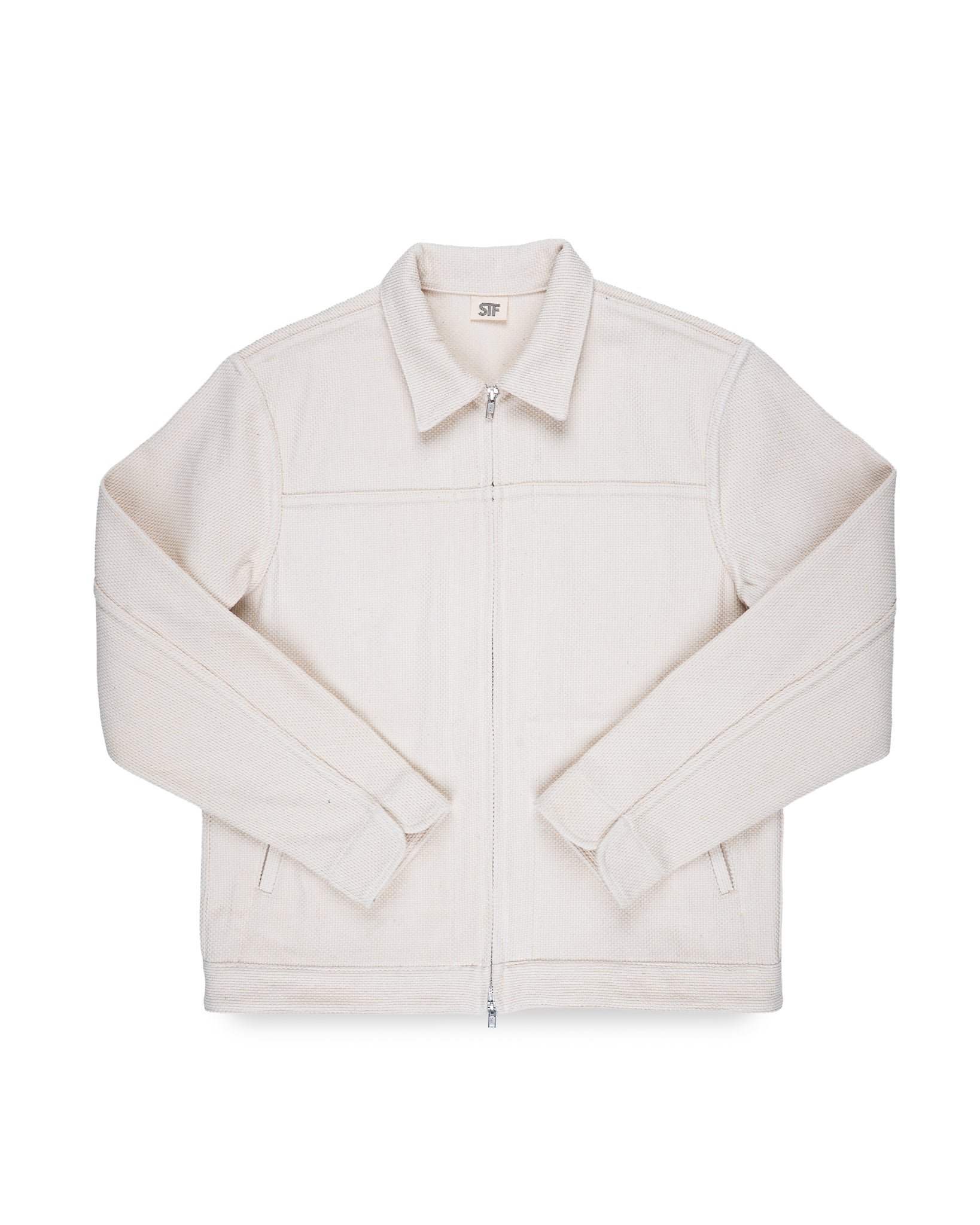 STF Sashiko Lightweight Jacket - Ecru