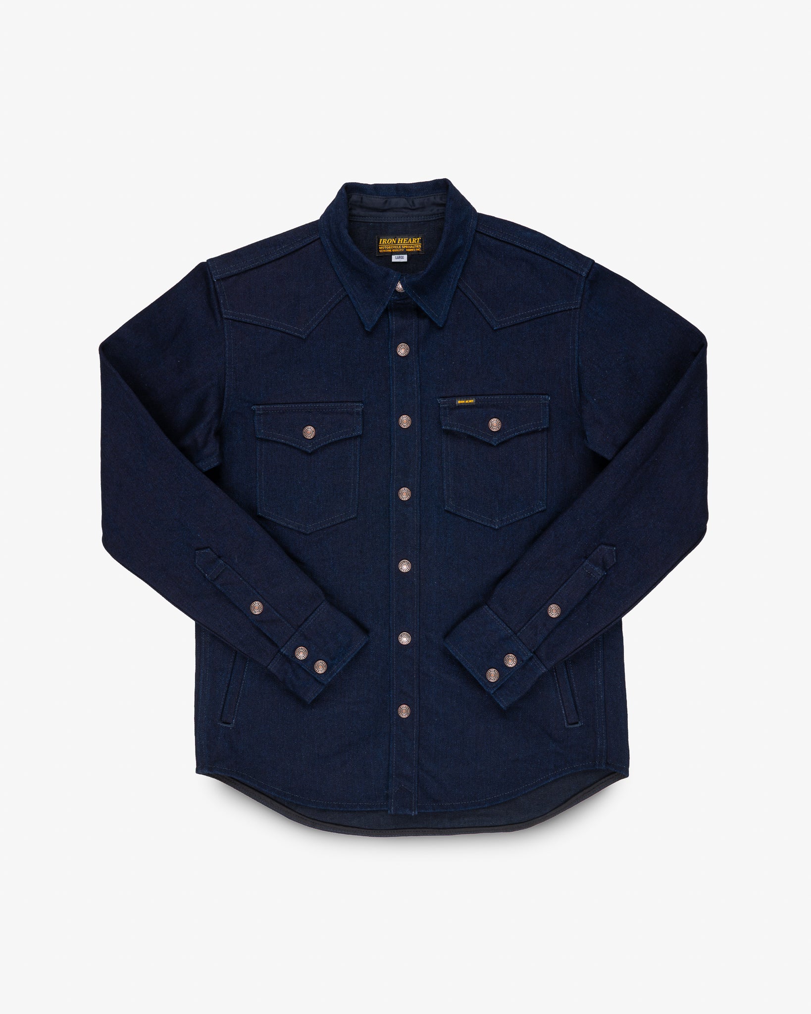19oz Selvedge Denim CPO Shirt - Indigo/Black