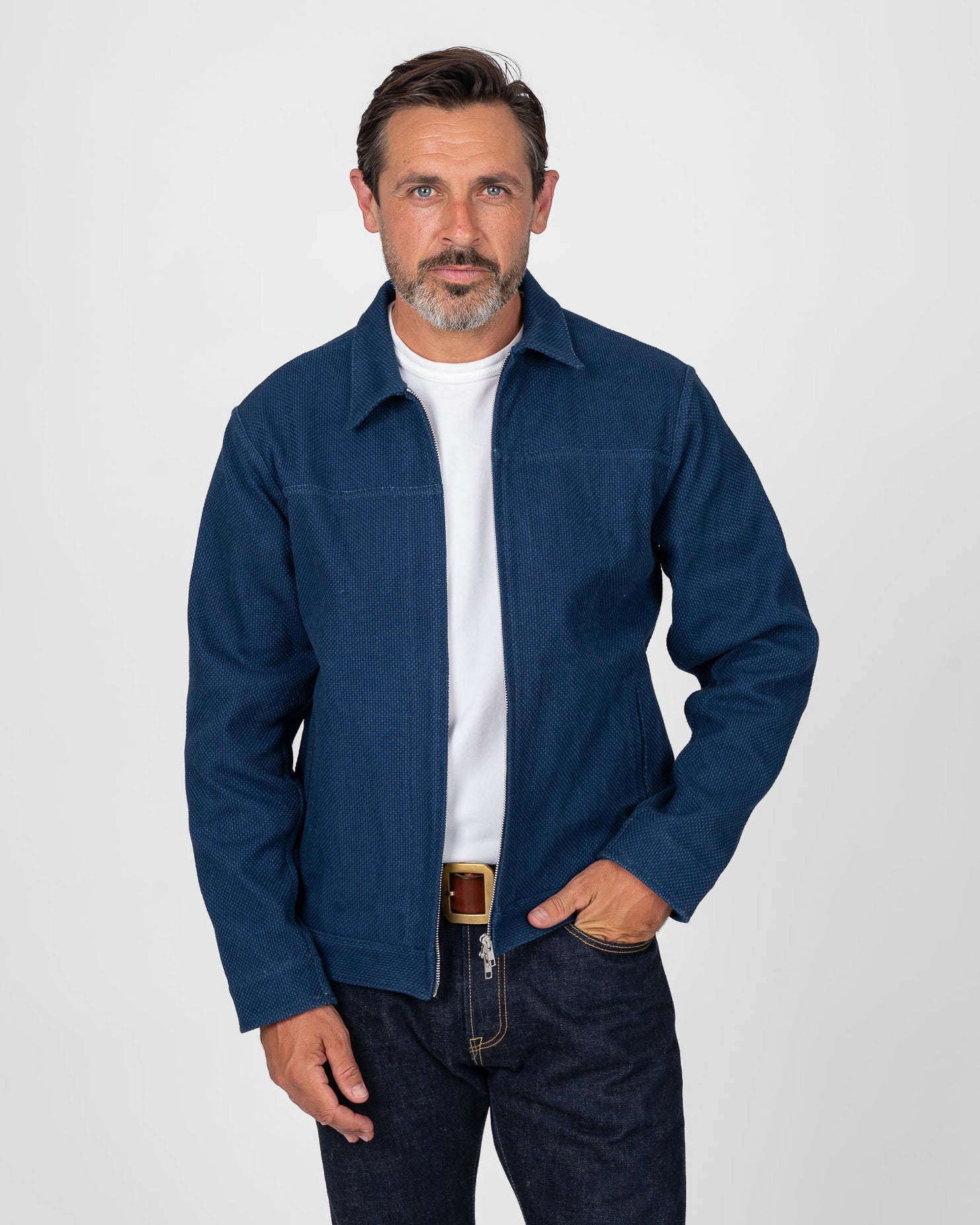 STF Sashiko Lightweight Jacket - Indigo