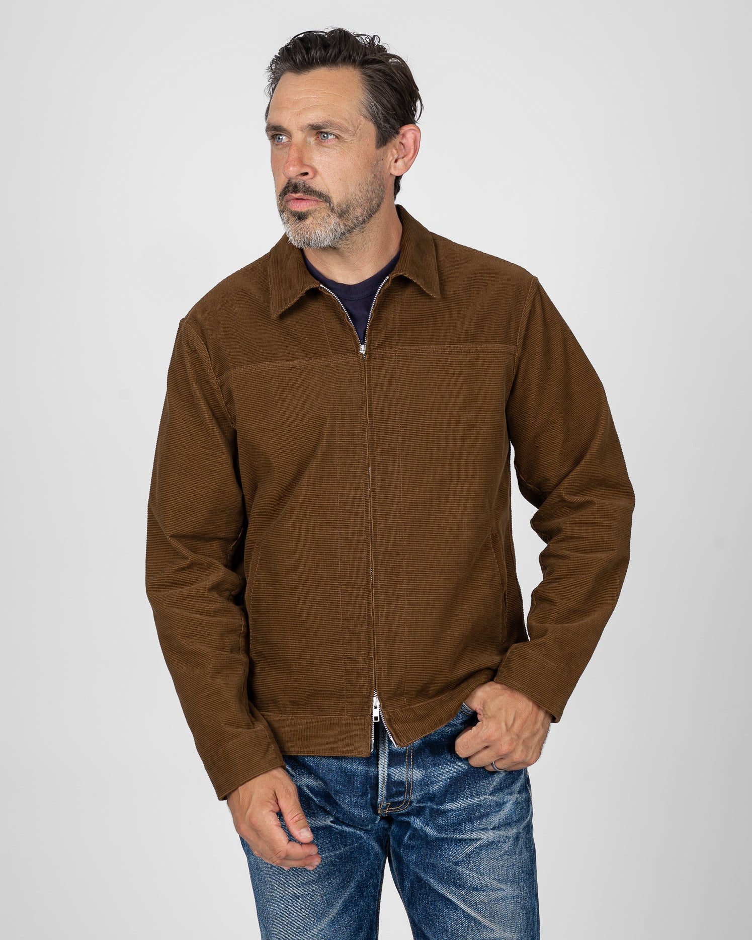STF Japanese Corduroy Lightweight Jacket - Brown