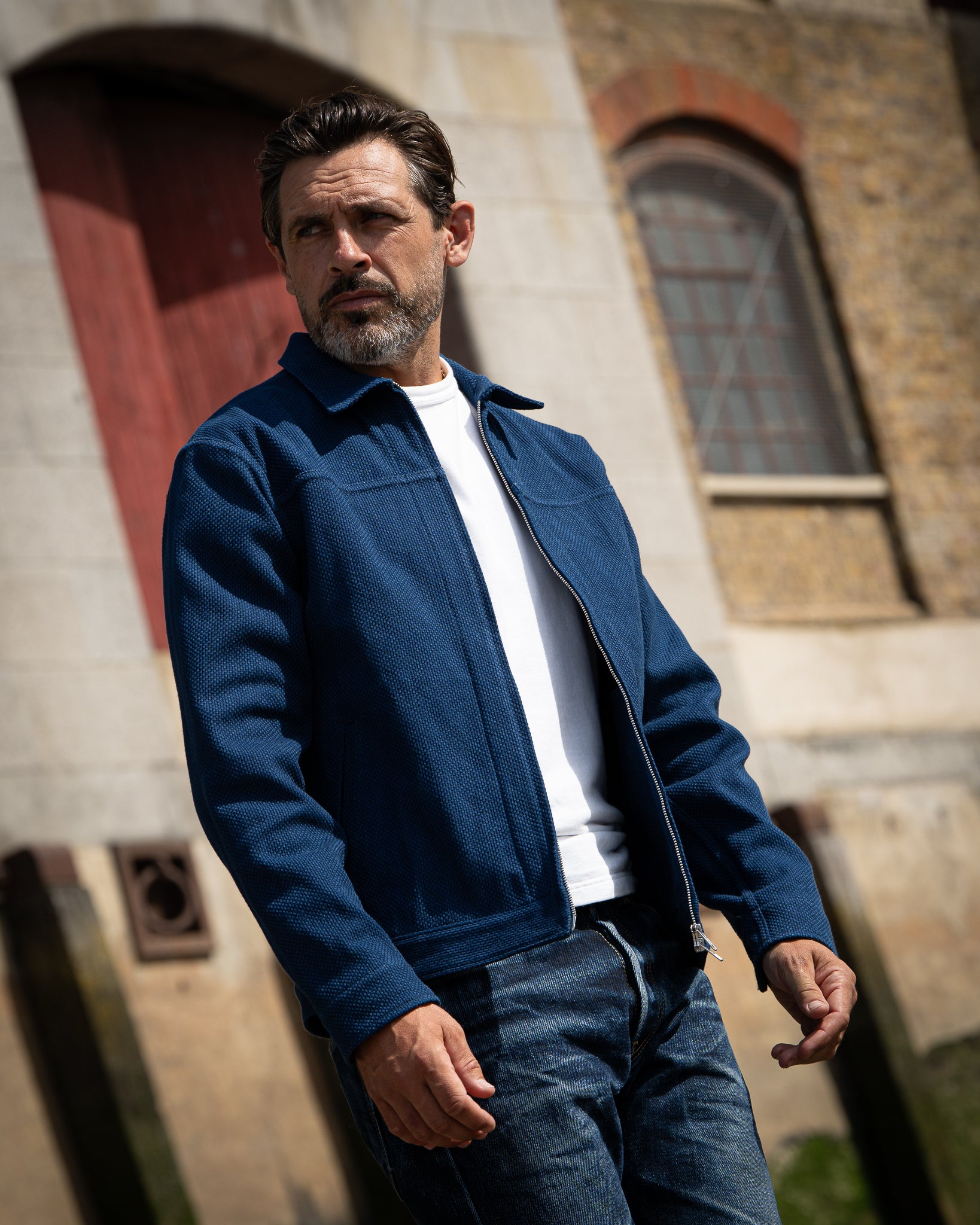 STF 9oz Sashiko Lightweight Jacket - Indigo