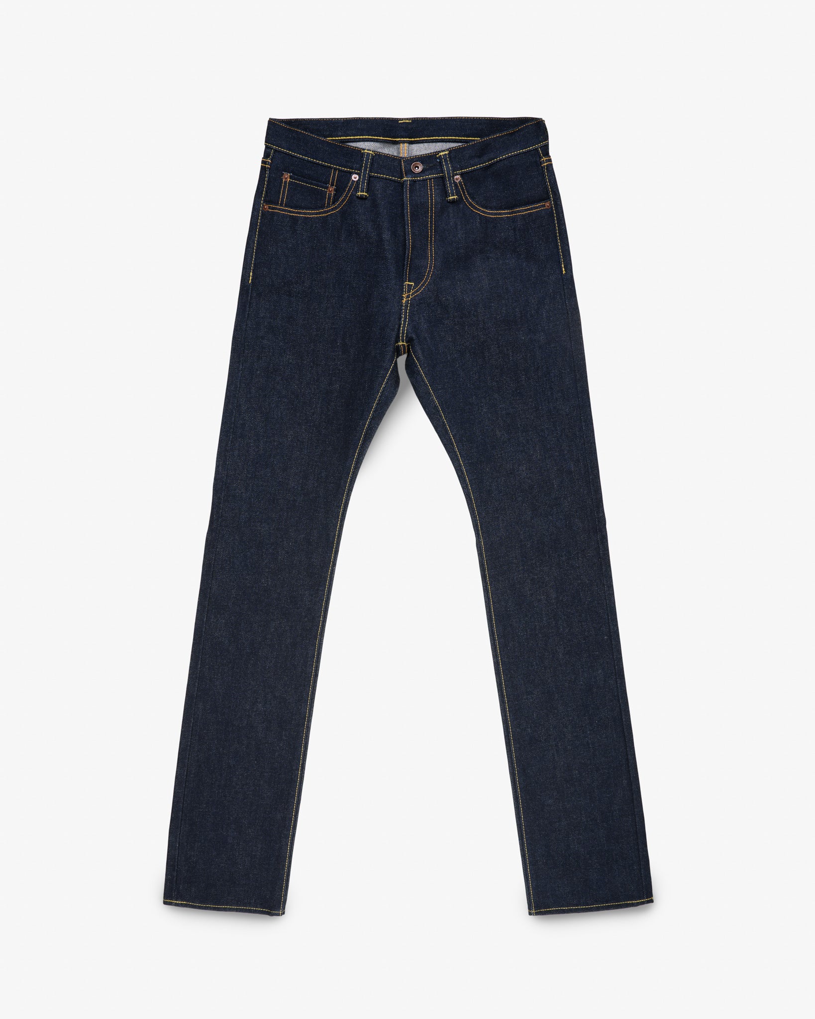 21/23oz Ultra Heavy Raw Selvedge Denim Slim Cut Jeans - Indigo